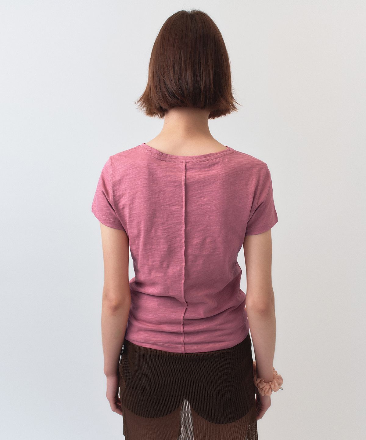 시메트릭 퍼센트(SYMMETRICPERCENT) Plumpy Logo T-shirt / Pink
