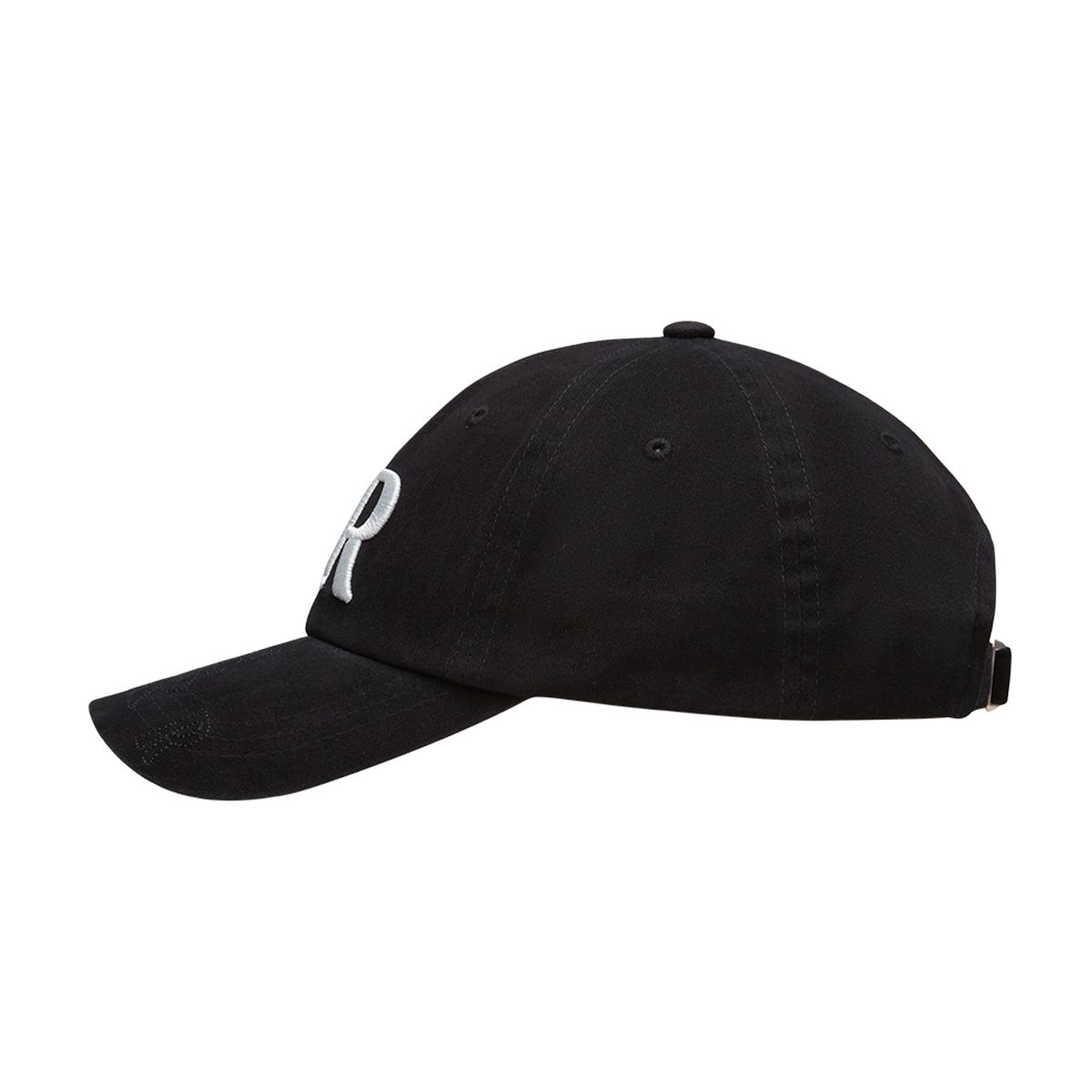 이이이알알알(EEERRR) Visior Stitch Point Ball Cap Black