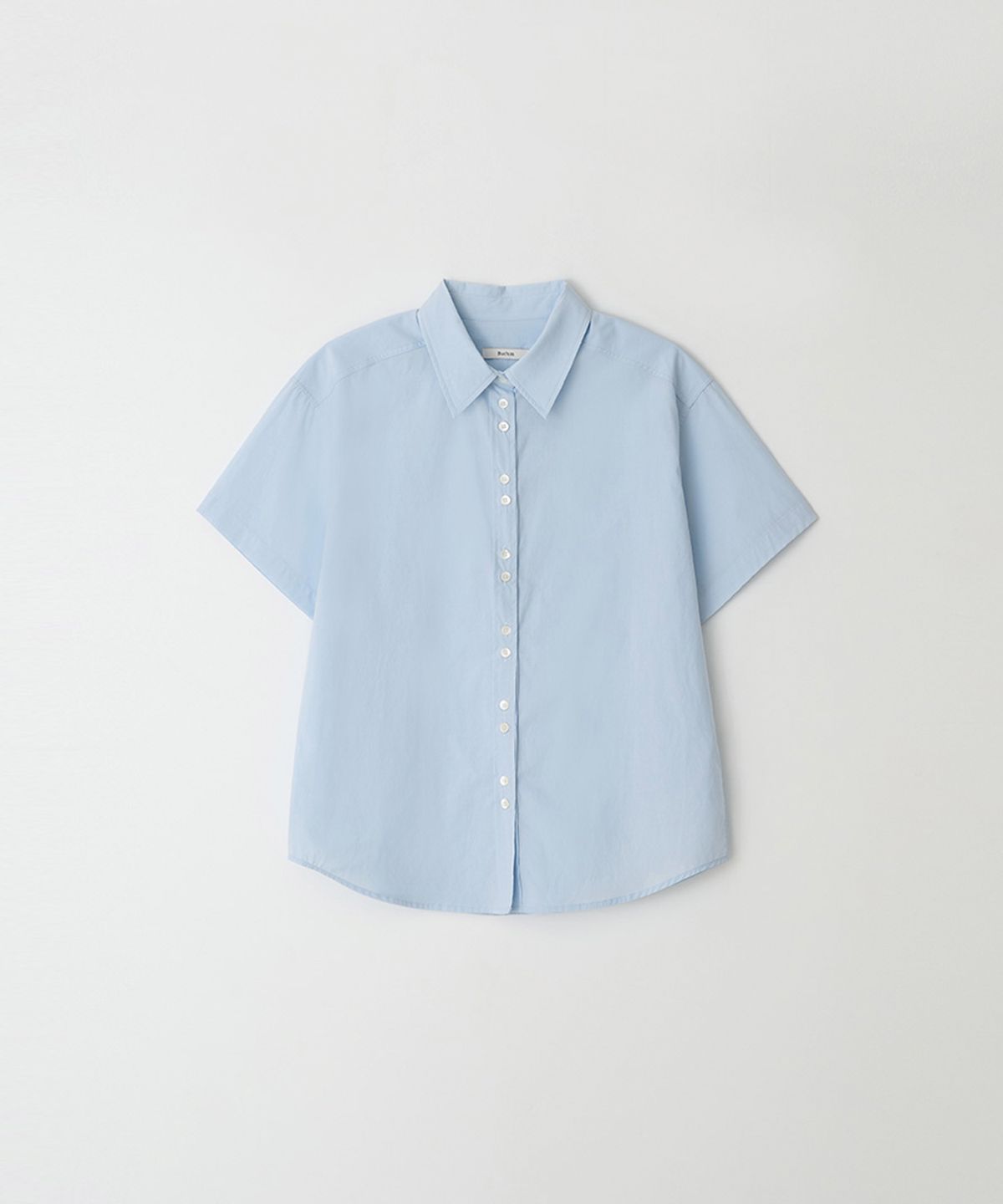 벗튼(BUT'TON) Tencel Two Button Shirts (SkyBlue)