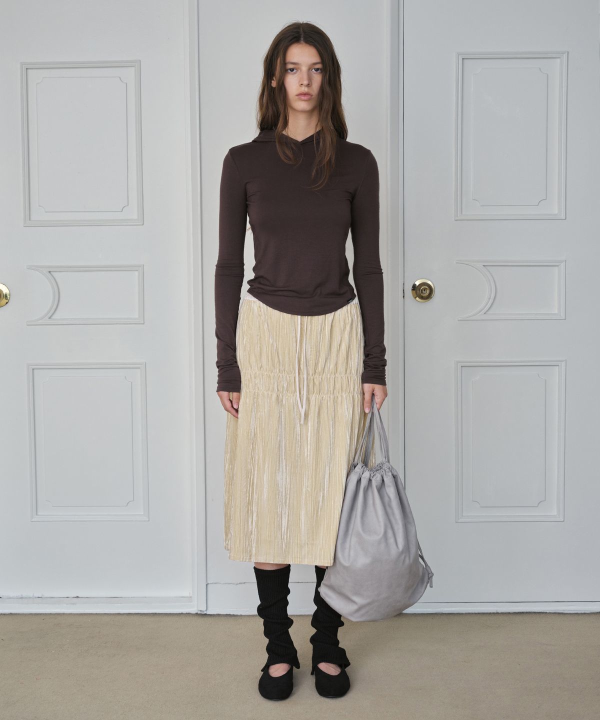 시메트릭 퍼센트(SYMMETRICPERCENT) Comfort Slim Hoody / Brown