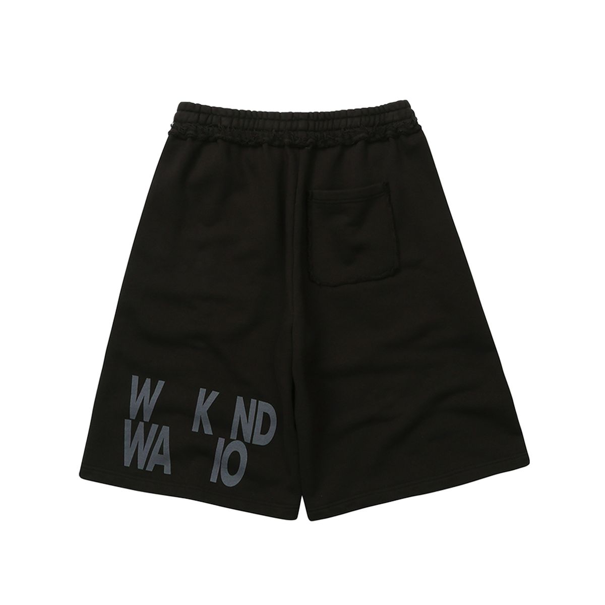 이이이알알알(EEERRR) Weekend Warrior Typography Printing Washing Short Pants Charcoal
