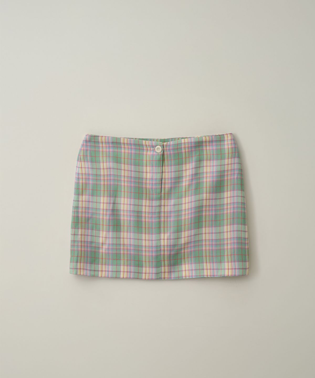 리모네(LEMONE) check mini skirt