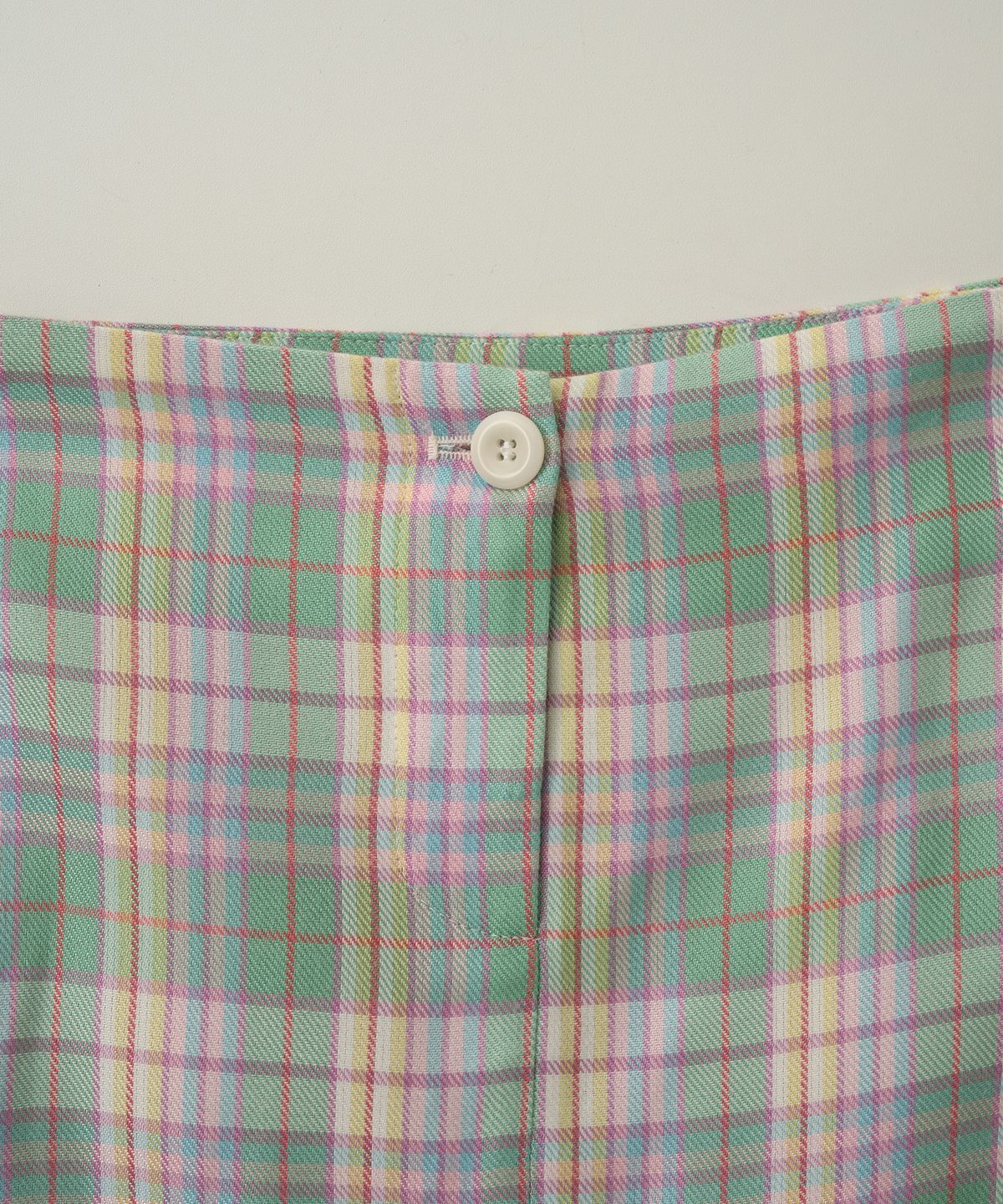 리모네(LEMONE) check mini skirt