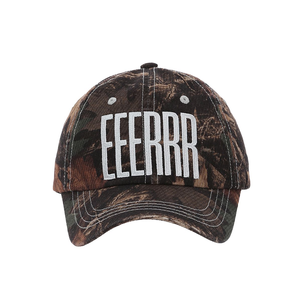 이이이알알알(EEERRR) Real Tree Camo Pattern Ball Cap Brown