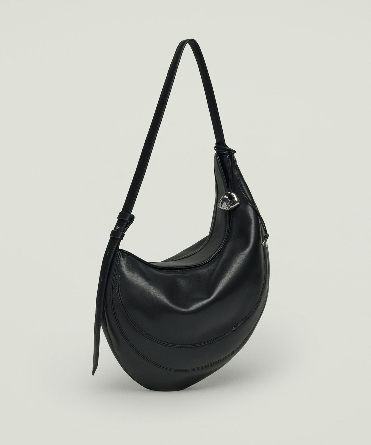 조에뜨(ZOEET) PEBBLE SHOULDER LEATHER BAG (MIDNIGHT)