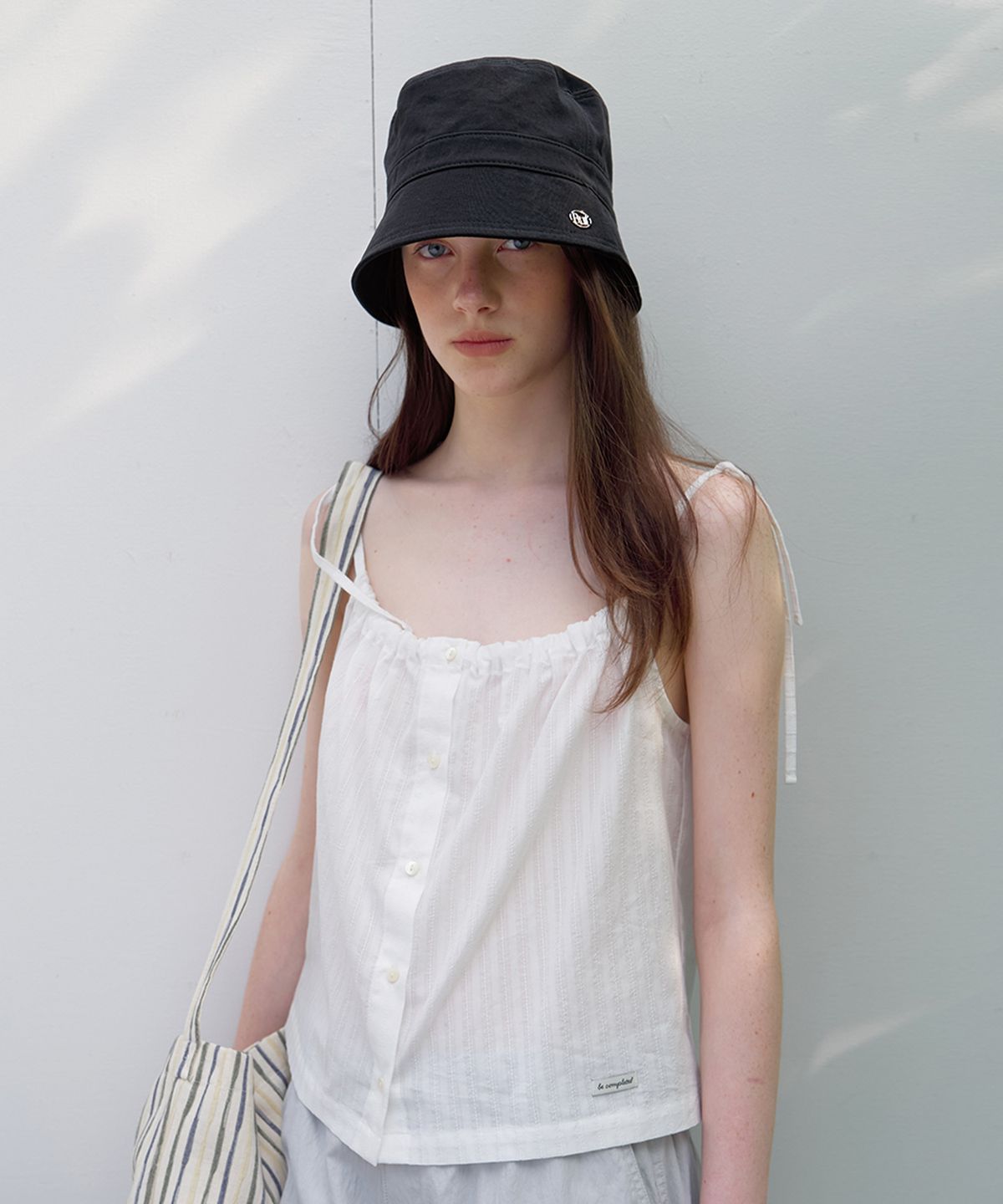 벗튼(BUT'TON) Banding Shirring Blouse (Ivory)
