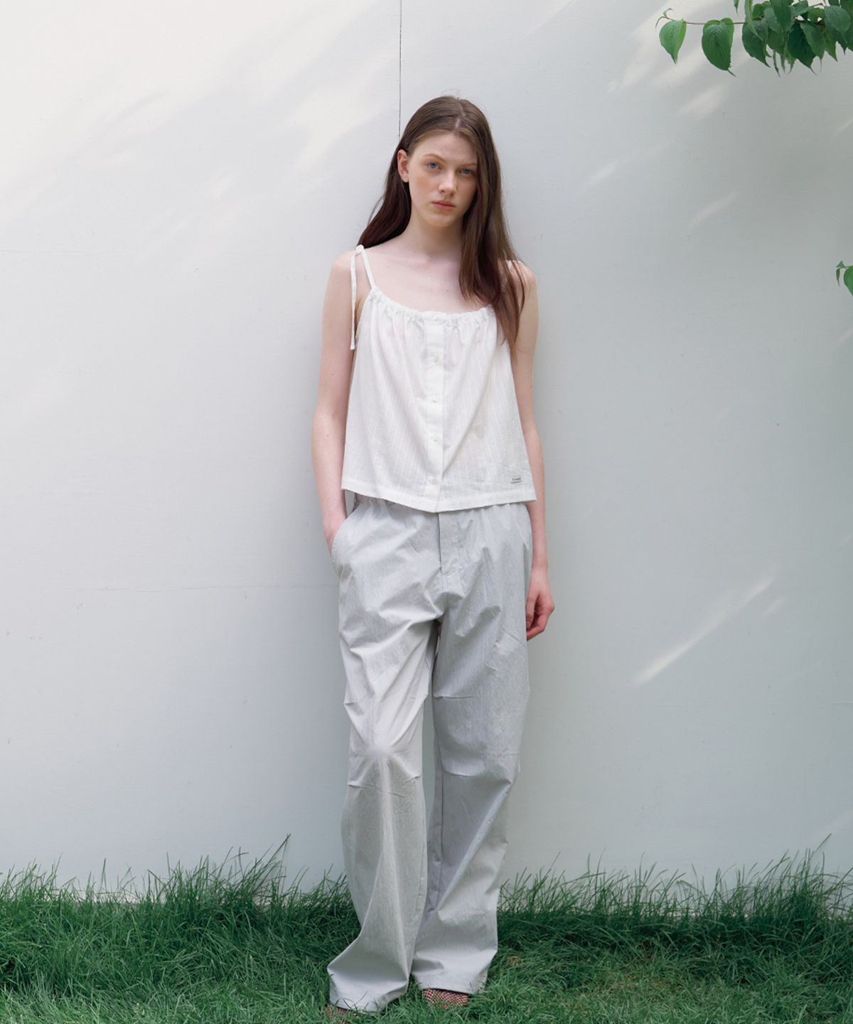 벗튼(BUT'TON) Banding Shirring Blouse (Ivory)