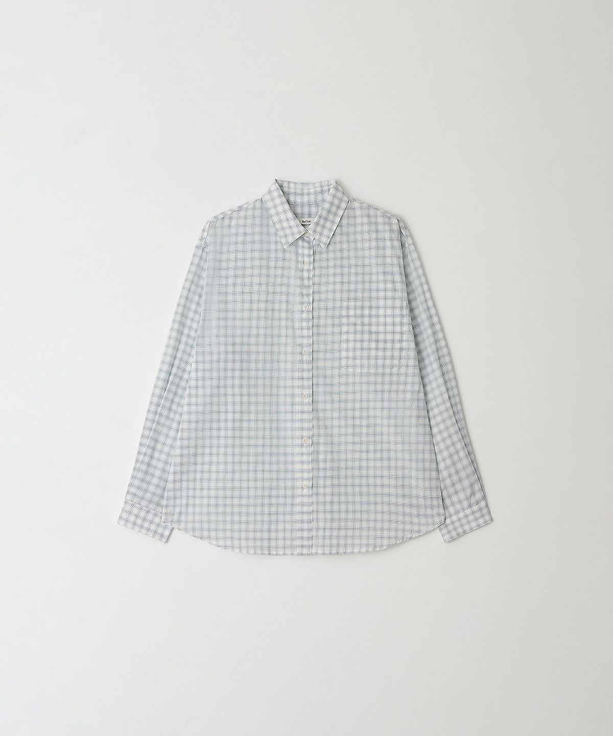 벗튼(BUT'TON) Sheer Check Shirts (Ivory)