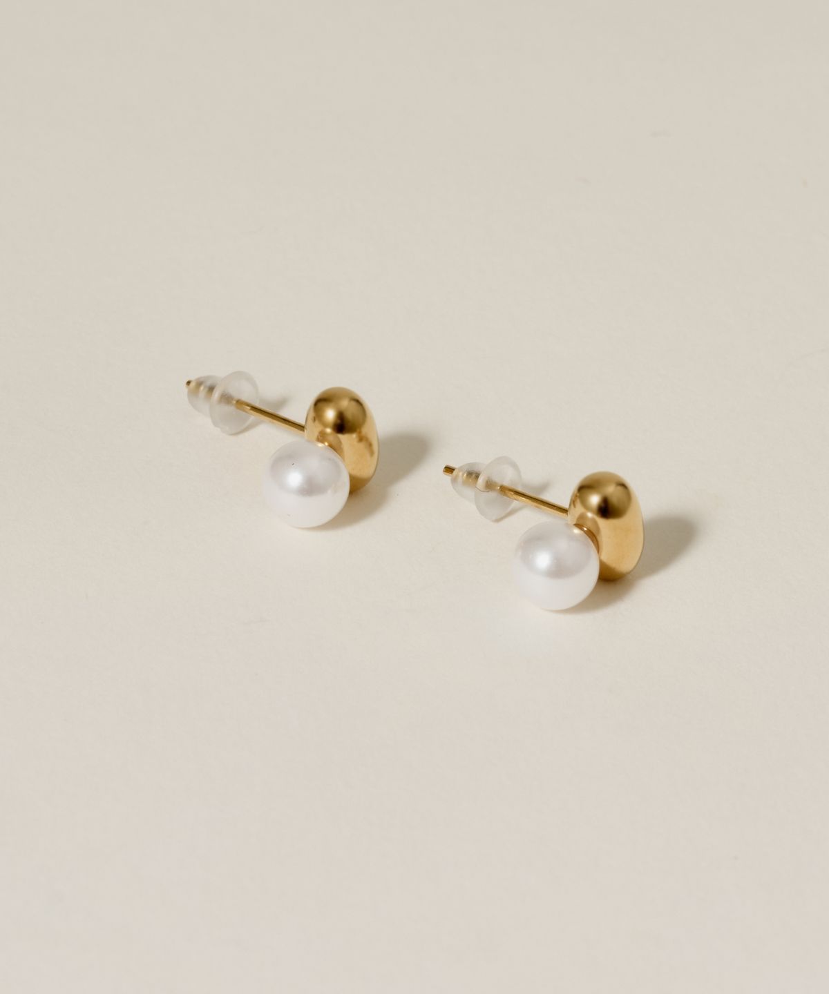 노비스도쿄(NOVICE TOKYO) 빈 펄 피어스 Beans Pearl Pierce[Stainless] / Gold