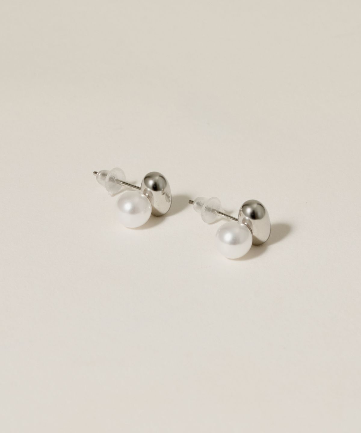 노비스도쿄(NOVICE TOKYO) 빈 펄 피어스 Beans Pearl Pierce[Stainless] / Silver