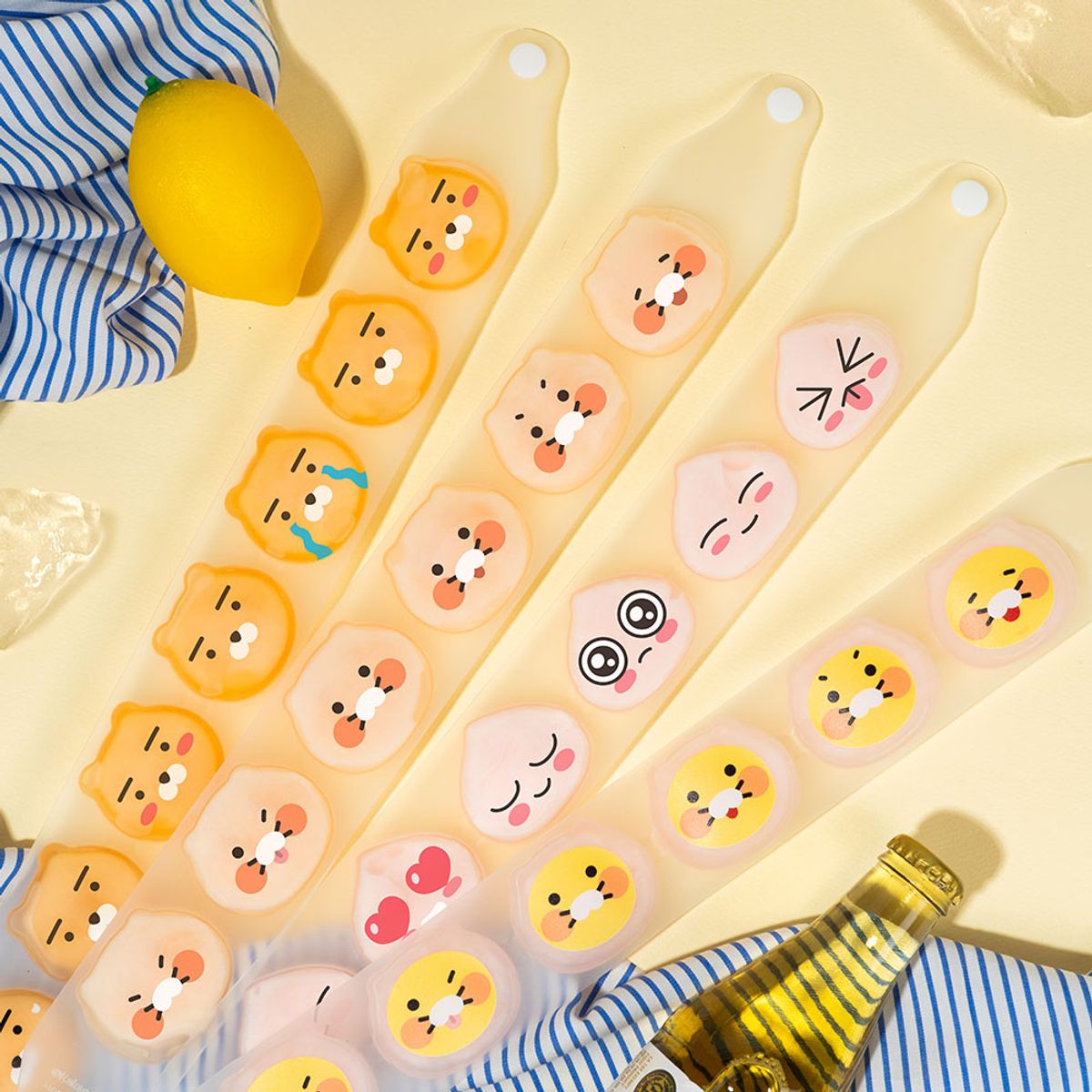 카카오프렌즈 파트너(KAKAOFRIENDS PARTNERS) 아이스 와이드 넥쿨러 쿨링 넥밴드 (베이직테마)
