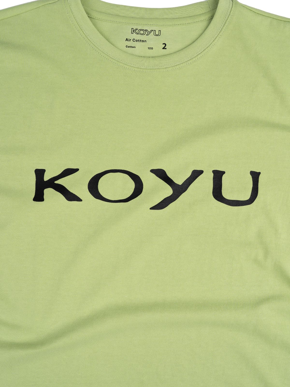 코유(KOYU) 피그먼트 티셔츠 라임