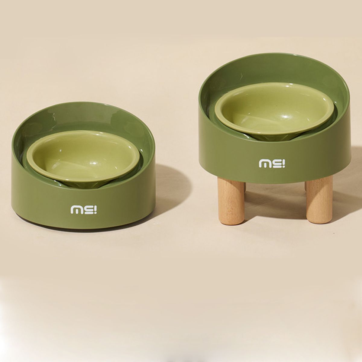 개과천선(GAEKWACHEONSUN) 홀더 세라믹 강아지 식기 1구