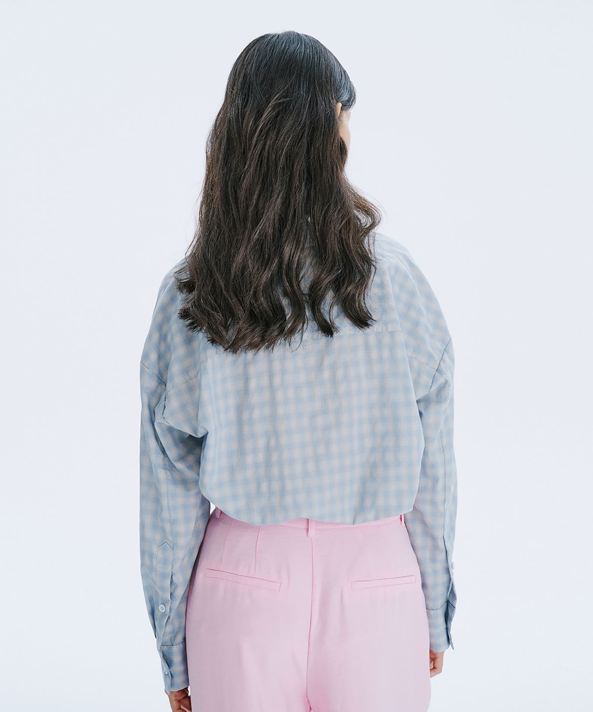 분더캄머(WNDERKAMMER) 80S CP V-neck Shirts_Blue