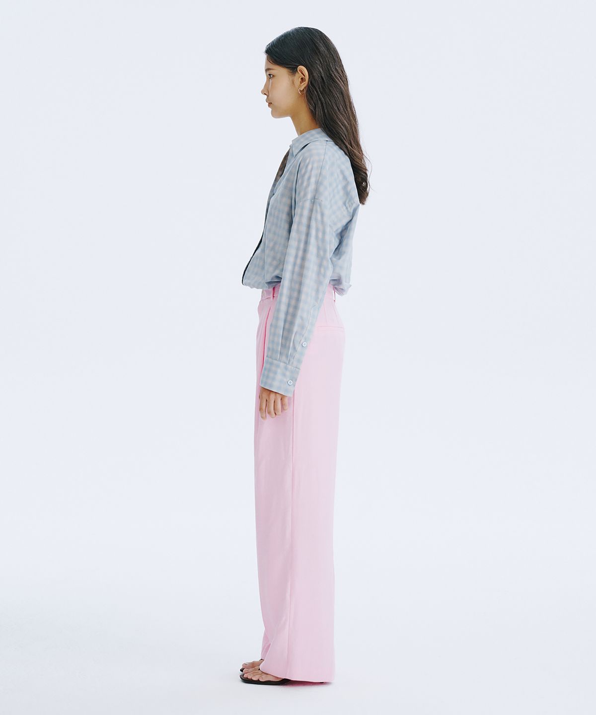분더캄머(WNDERKAMMER) 80S CP V-neck Shirts_Blue