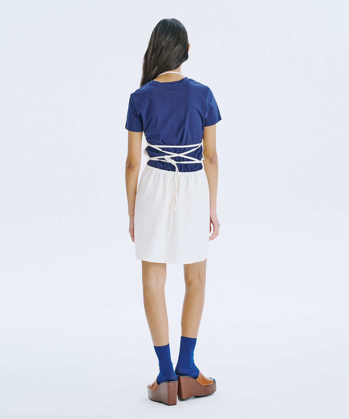 분더캄머(WNDERKAMMER) Strap Mini Dress_White
