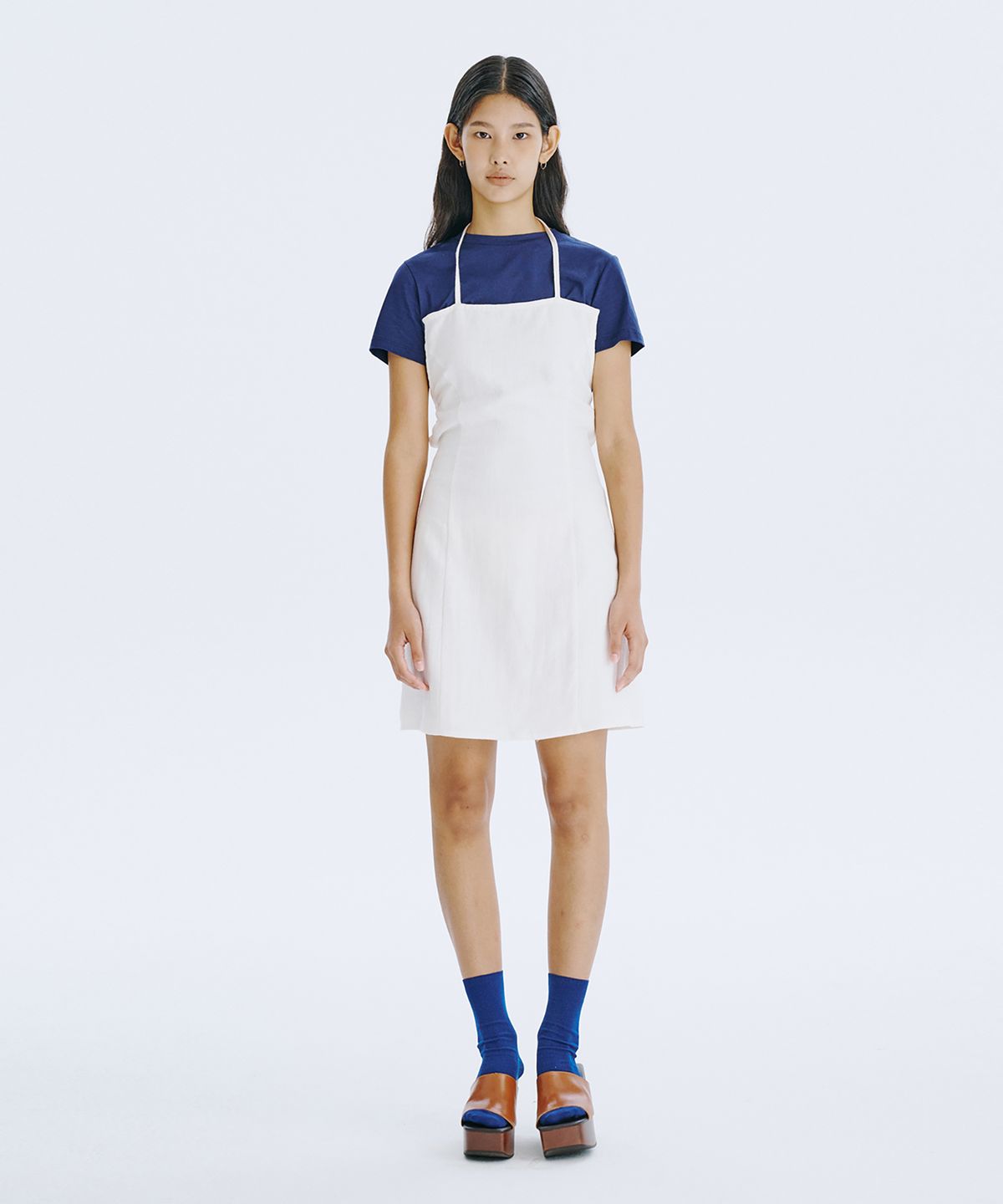 분더캄머(WNDERKAMMER) Strap Mini Dress_White
