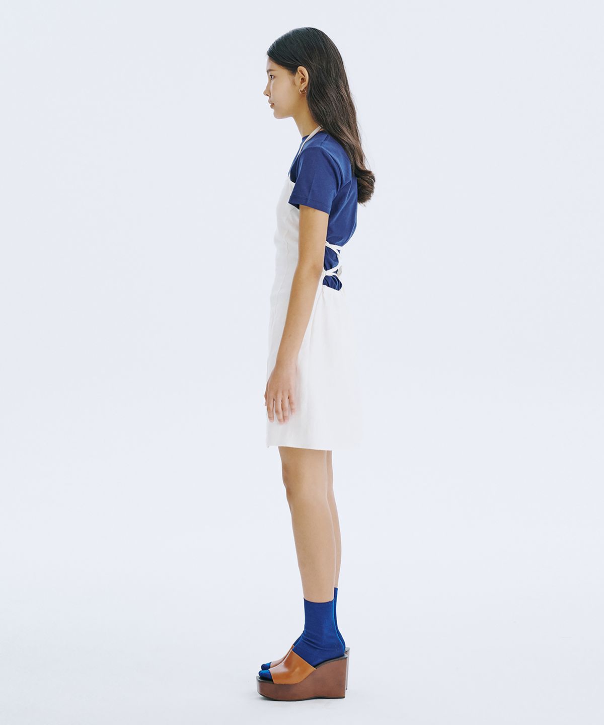 분더캄머(WNDERKAMMER) Strap Mini Dress_White