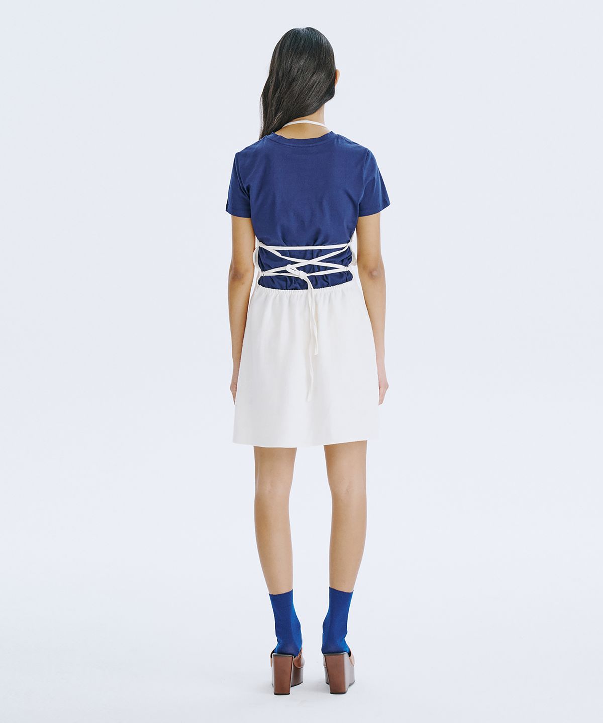 분더캄머(WNDERKAMMER) Strap Mini Dress_White