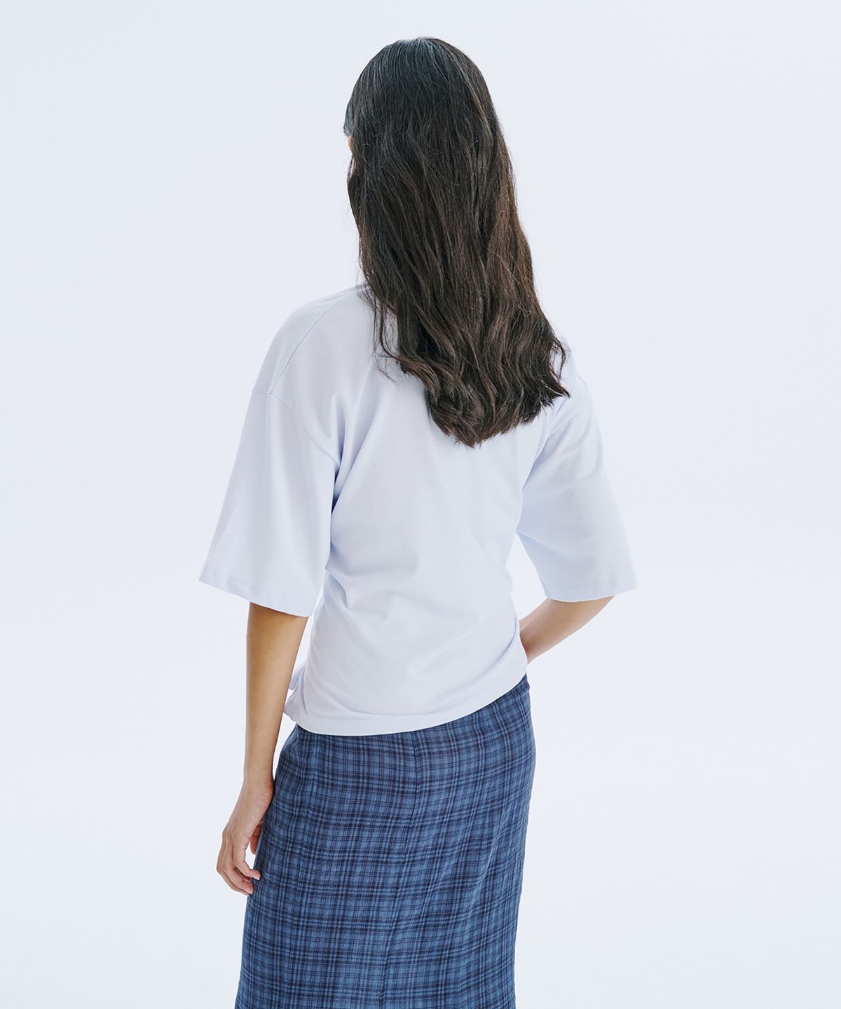 분더캄머(WNDERKAMMER) Waist Tied T_Light Blue