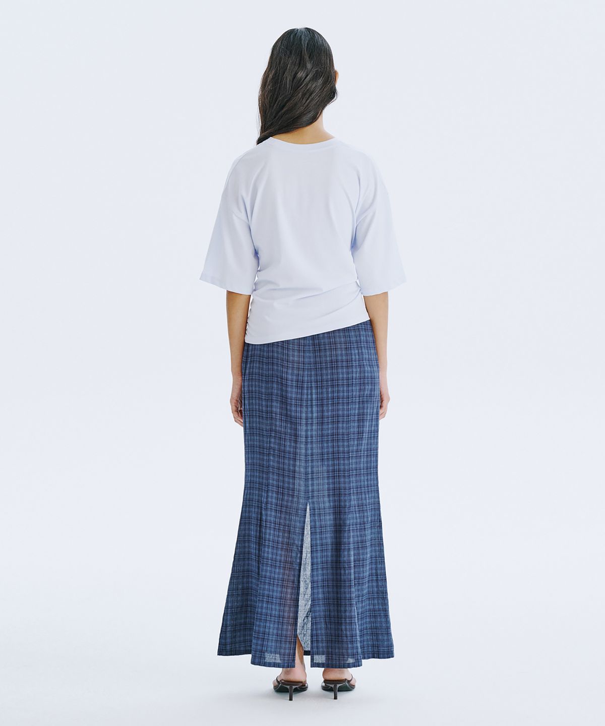 분더캄머(WNDERKAMMER) Waist Tied T_Light Blue