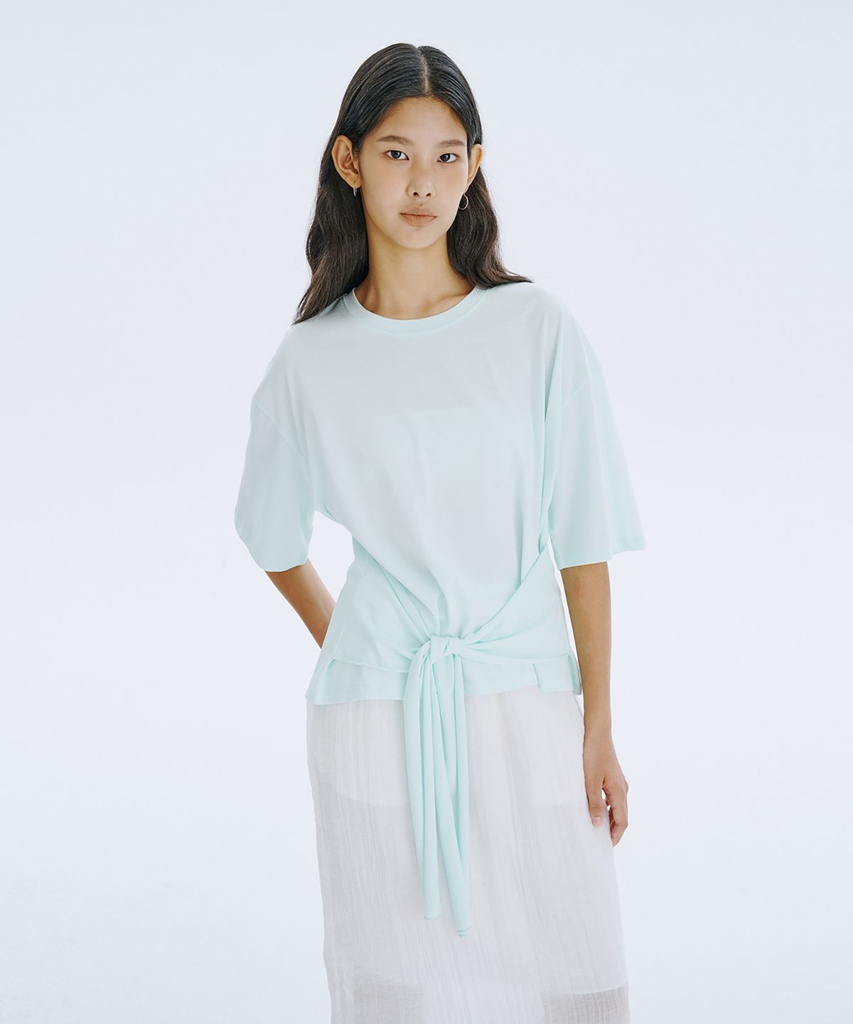 분더캄머(WNDERKAMMER) Waist Tied T_Mint