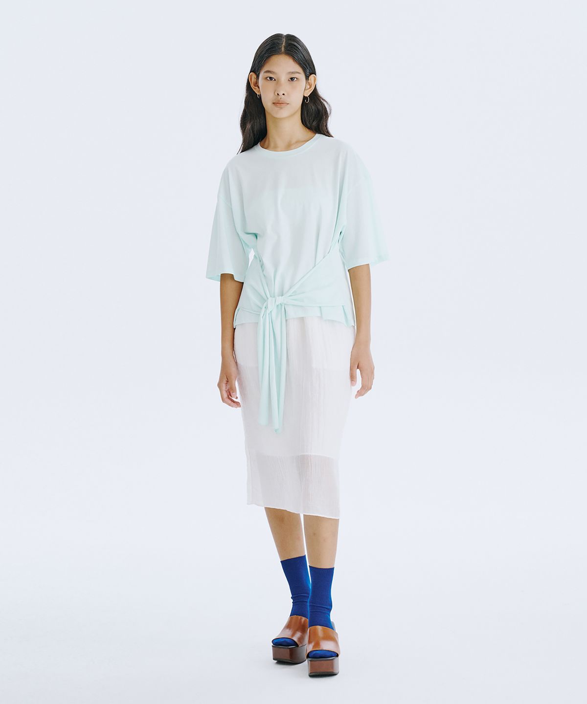 분더캄머(WNDERKAMMER) Waist Tied T_Mint
