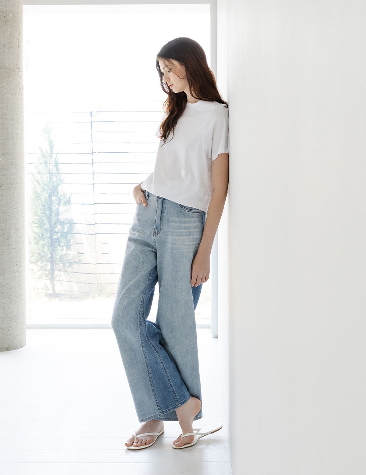 더엘로(THEELO) Wing Sleeves Top (WHITE)
