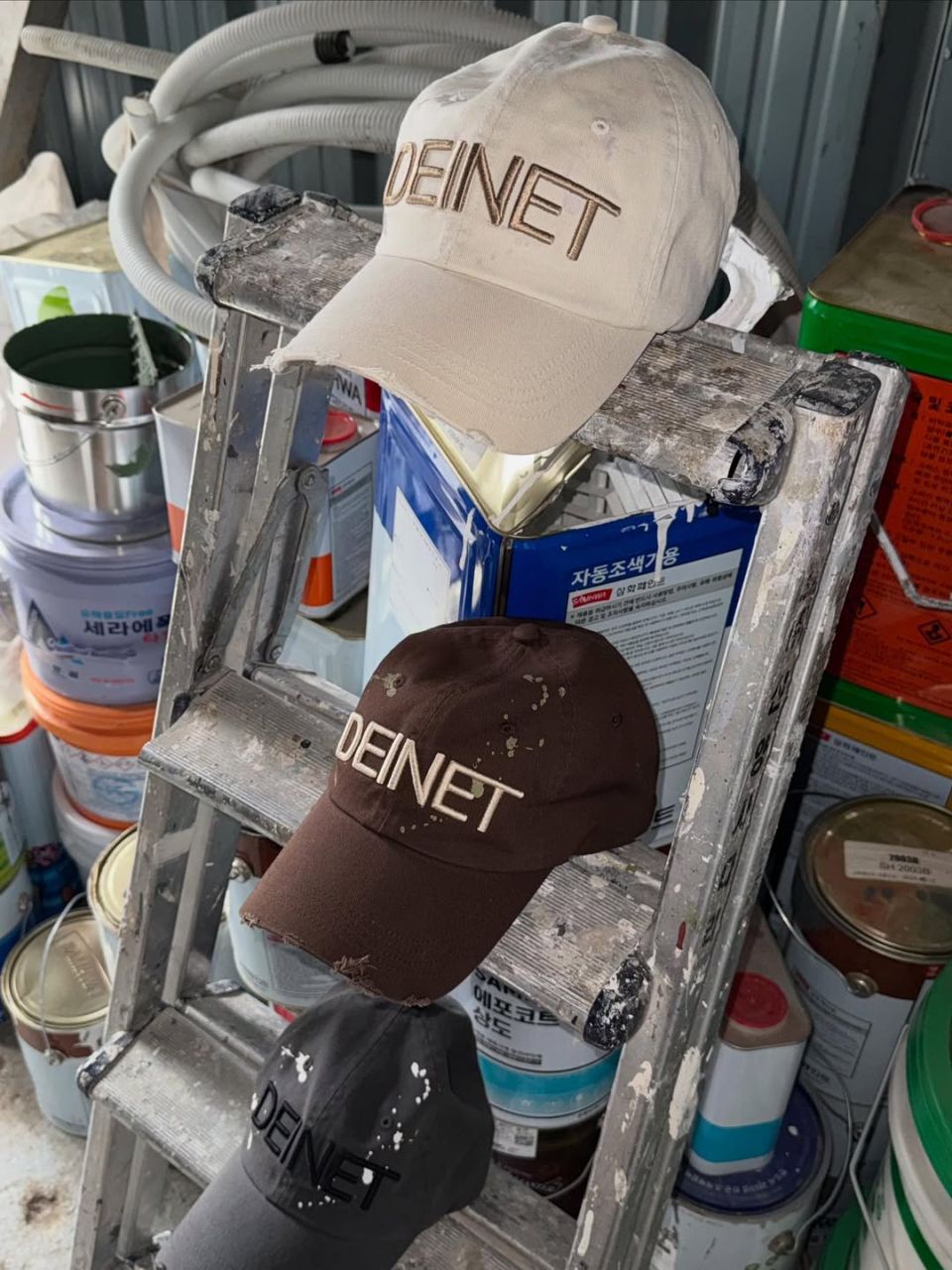 🇰🇷訂購｜DEINET 25SS｜ LOGO PAINTING CAP 3色| AnyNOID