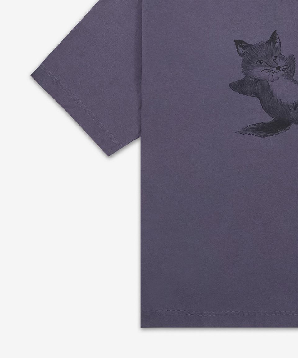 MUSINSA | MAISON KITSUNE Chillax Fox Print Short Sleeve T-Shirt