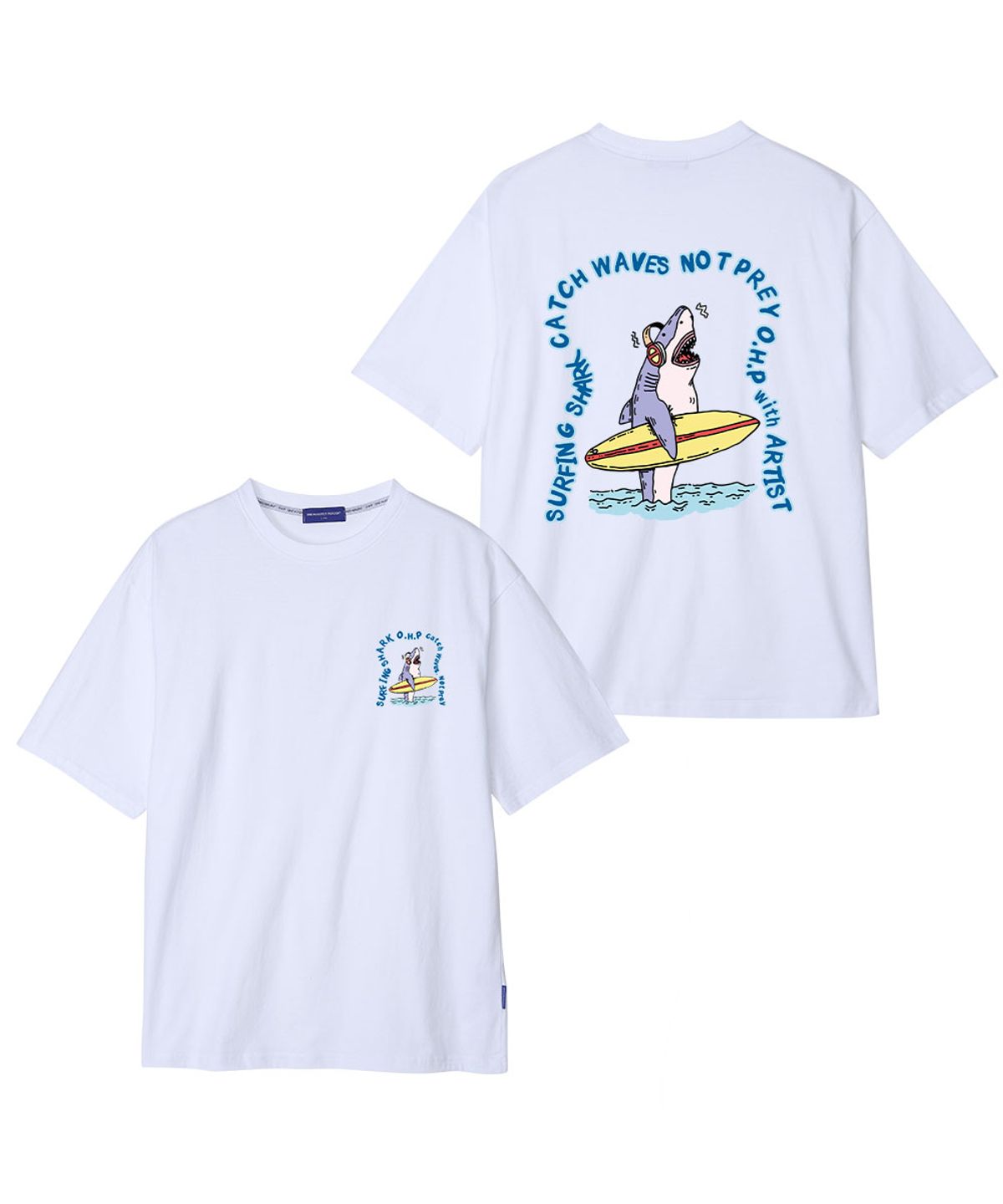 원헌드레드퍼센트(OHP) OHPxHARMONIA4 서퍼샤크 세미오버반팔티6