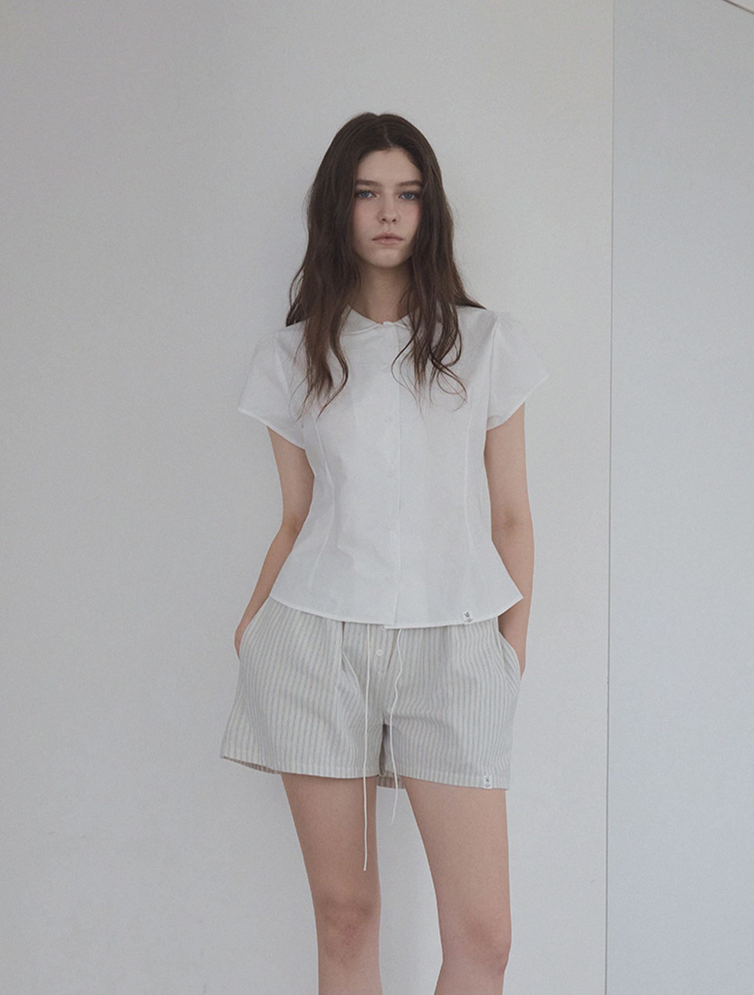 MUSINSA公式 | TWEE Wharton Mini Round Collar Basic Shirt