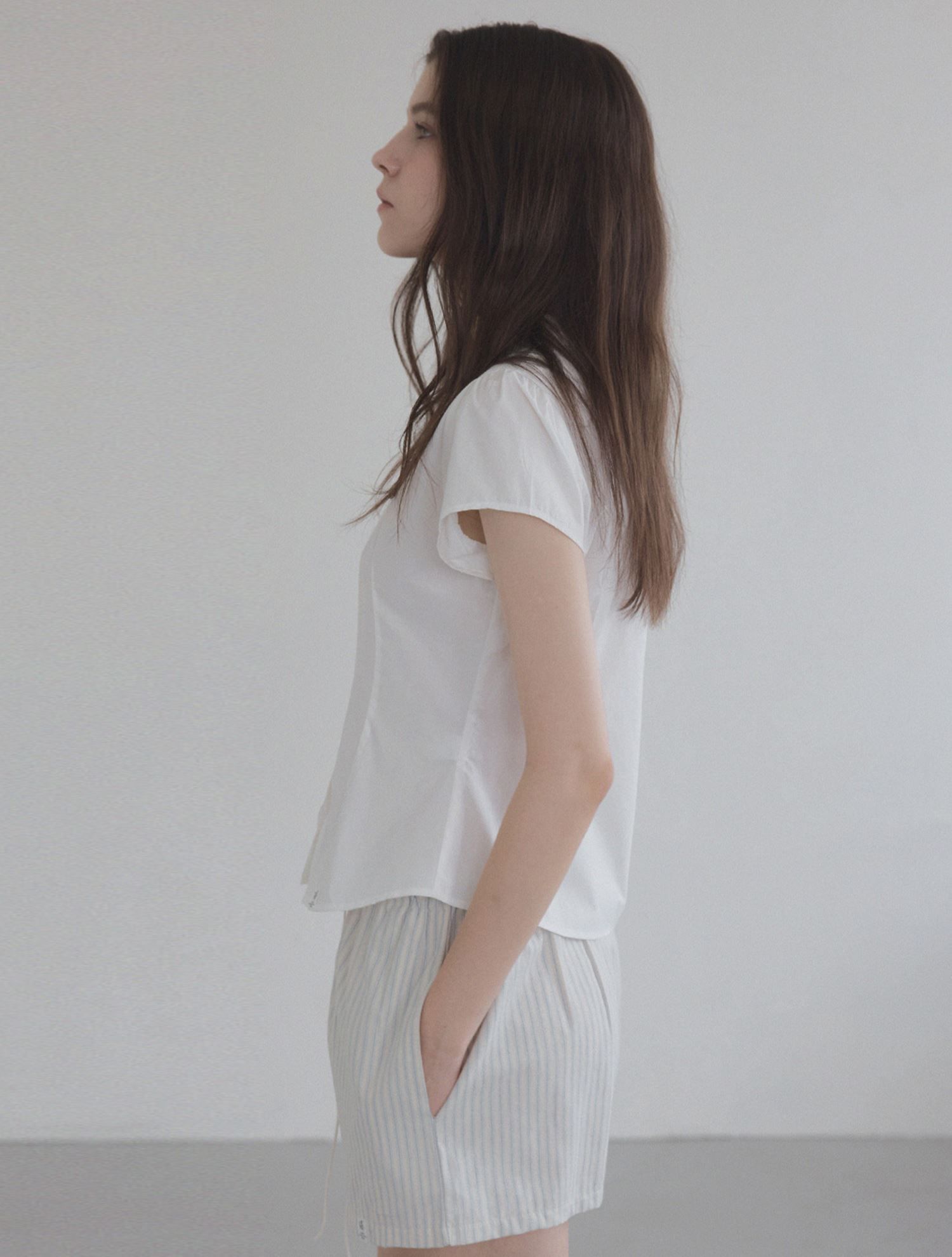 MUSINSA公式 | TWEE Wharton Mini Round Collar Basic Shirt