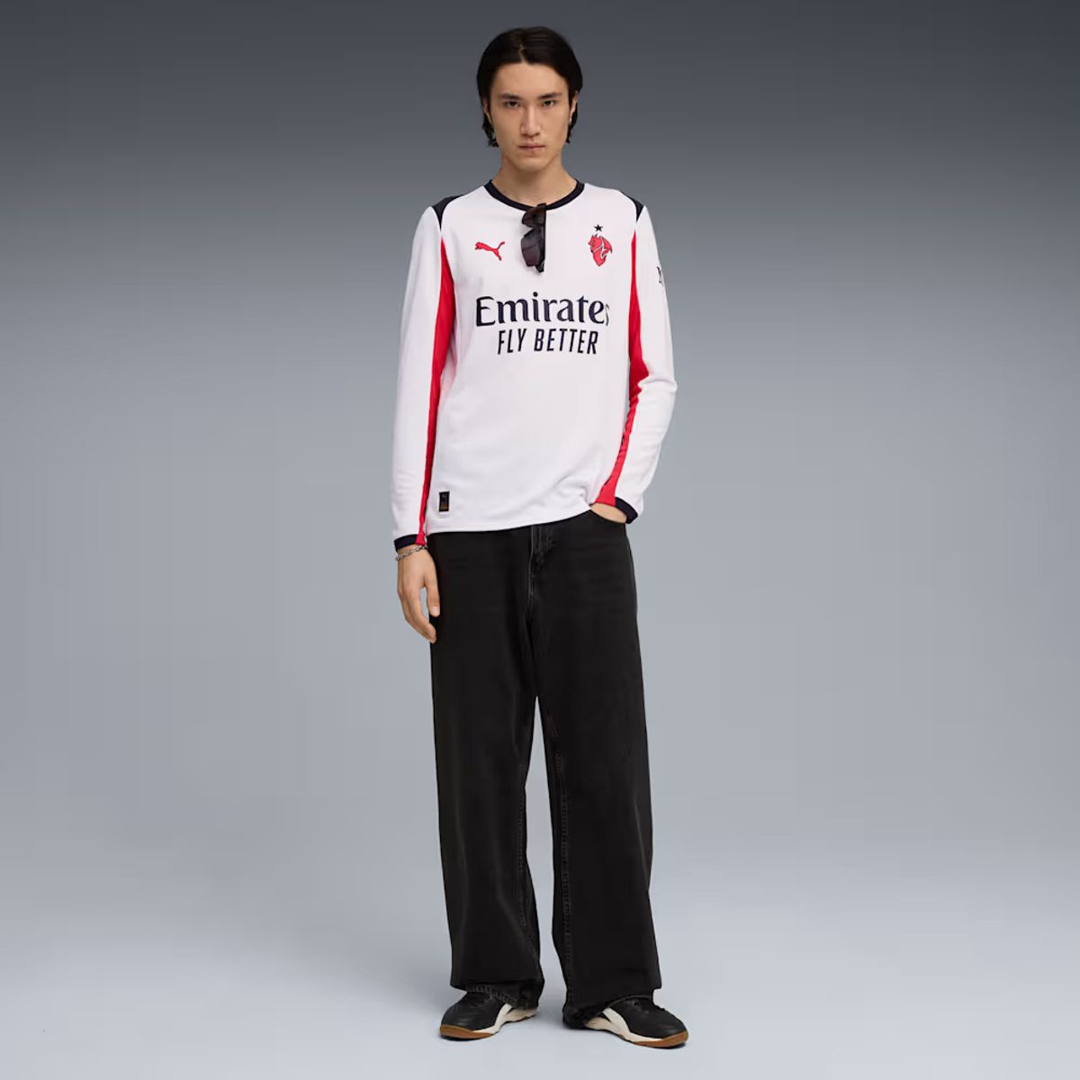 푸마(PUMA) AC밀란 25/26 어웨이 저지 레플리카 롱슬리브