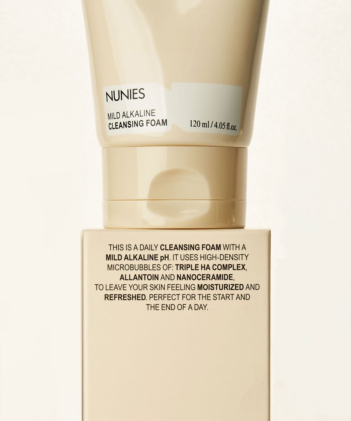 뉴니스(NUNIES) 약알칼리성 클렌징폼 히알루론 휩 120ml