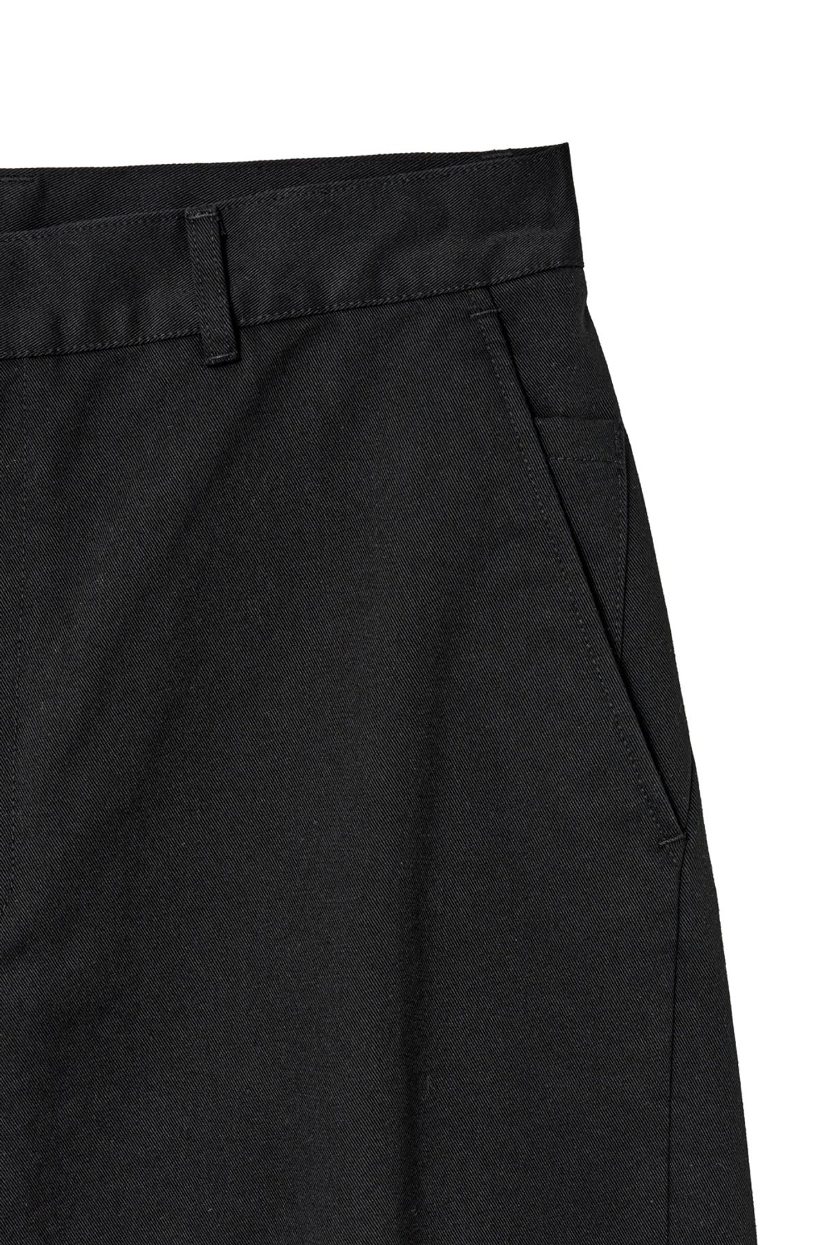 해칭룸(HATCHINGROOM) Curve Chino Pants Black