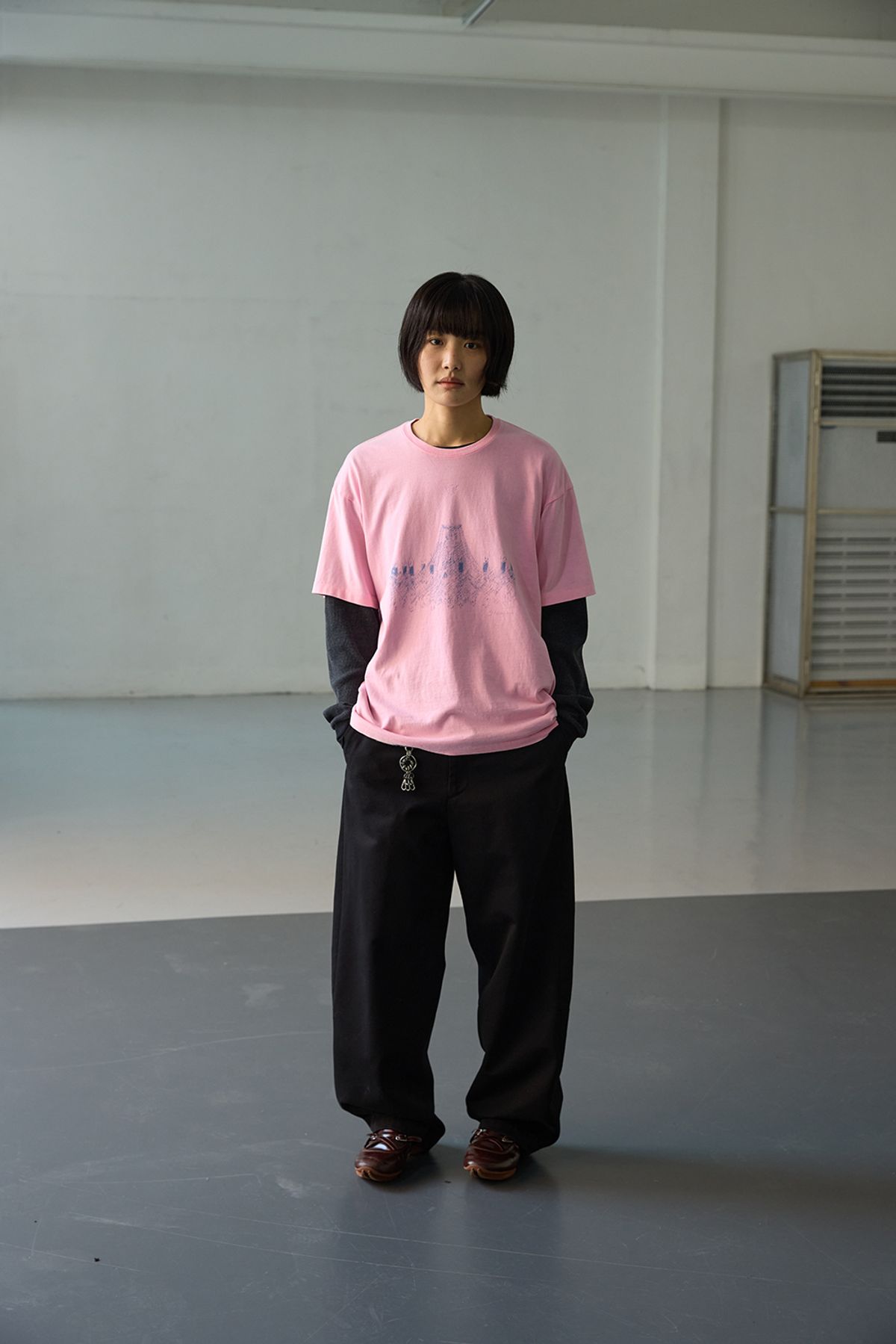해칭룸(HATCHINGROOM) Curve Chino Pants Black