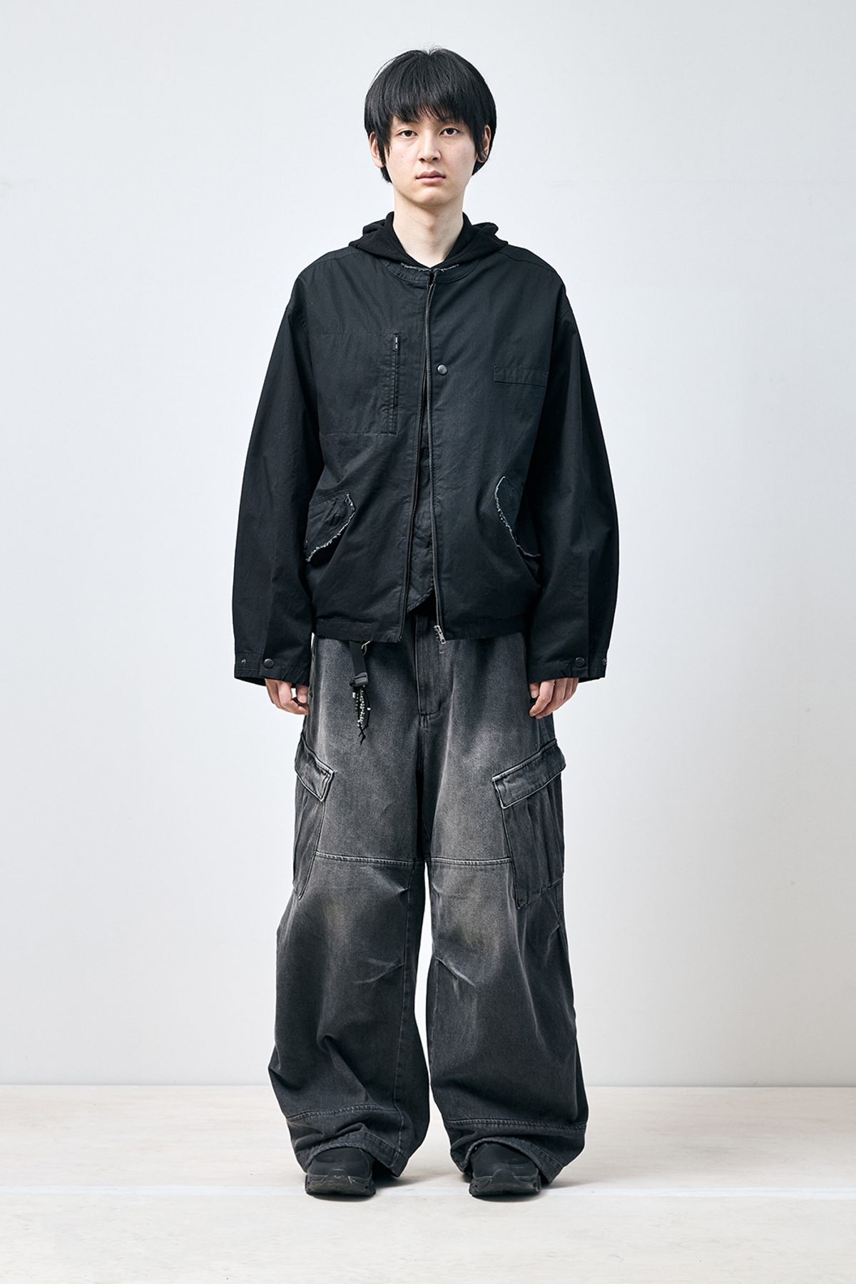 해칭룸(HATCHINGROOM) Mil Pants Denim Ash Grey