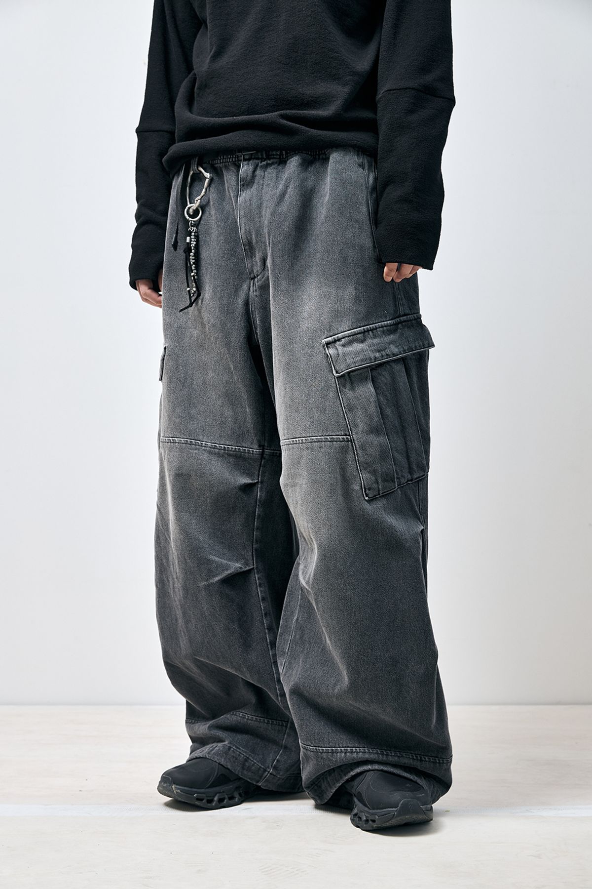 해칭룸(HATCHINGROOM) Mil Pants Denim Ash Grey