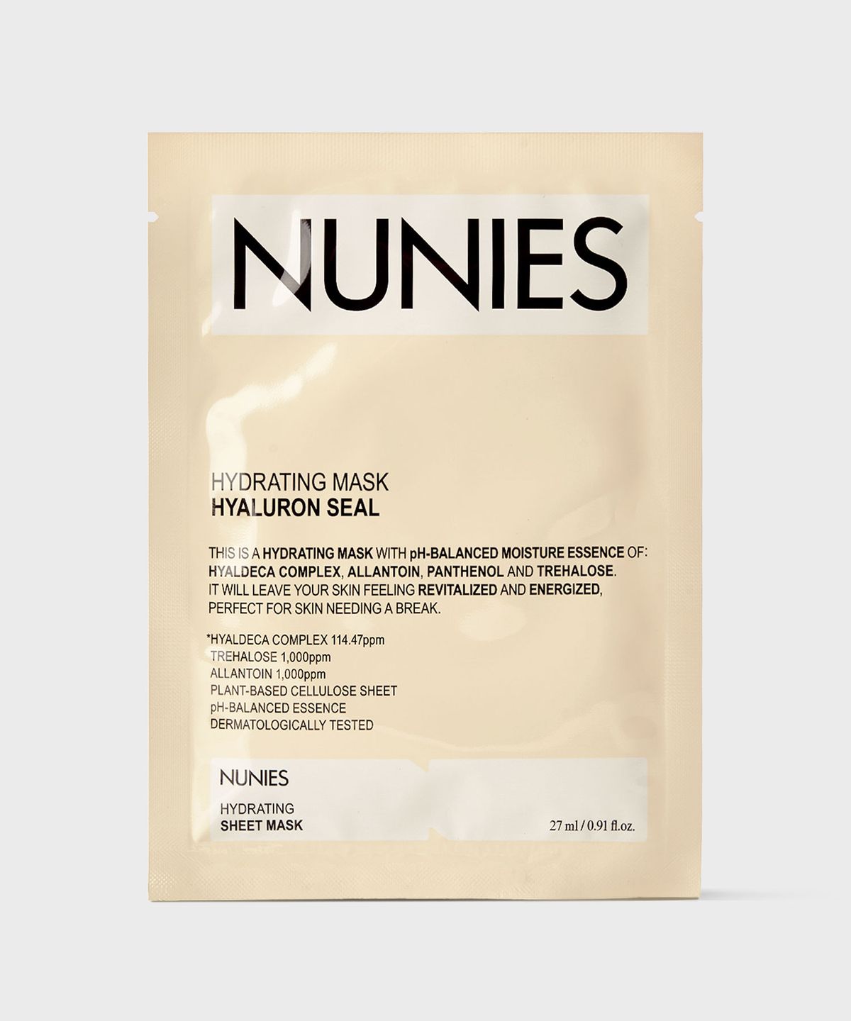 뉴니스(NUNIES) 수분 마스크 히알루론 씰 5매