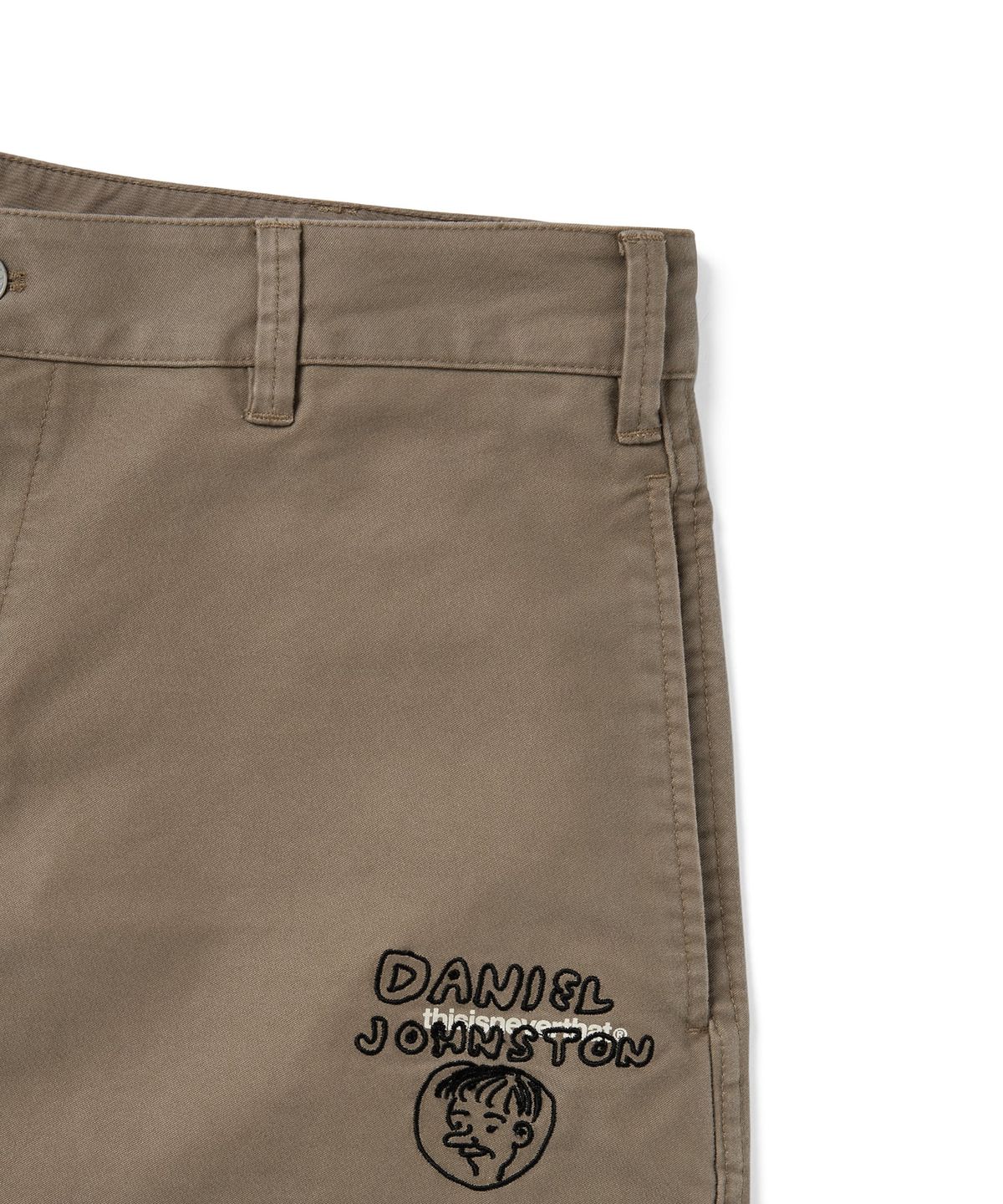 디스이즈네버댓(THISISNEVERTHAT) TNT Daniel Johnston Washed Short Khaki