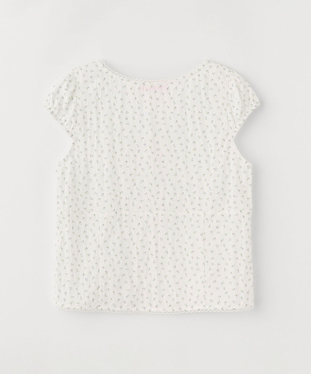 셀리테일즈(CELITAILS) FLOWER PRINT BUTTON BLOUSE_WHITE