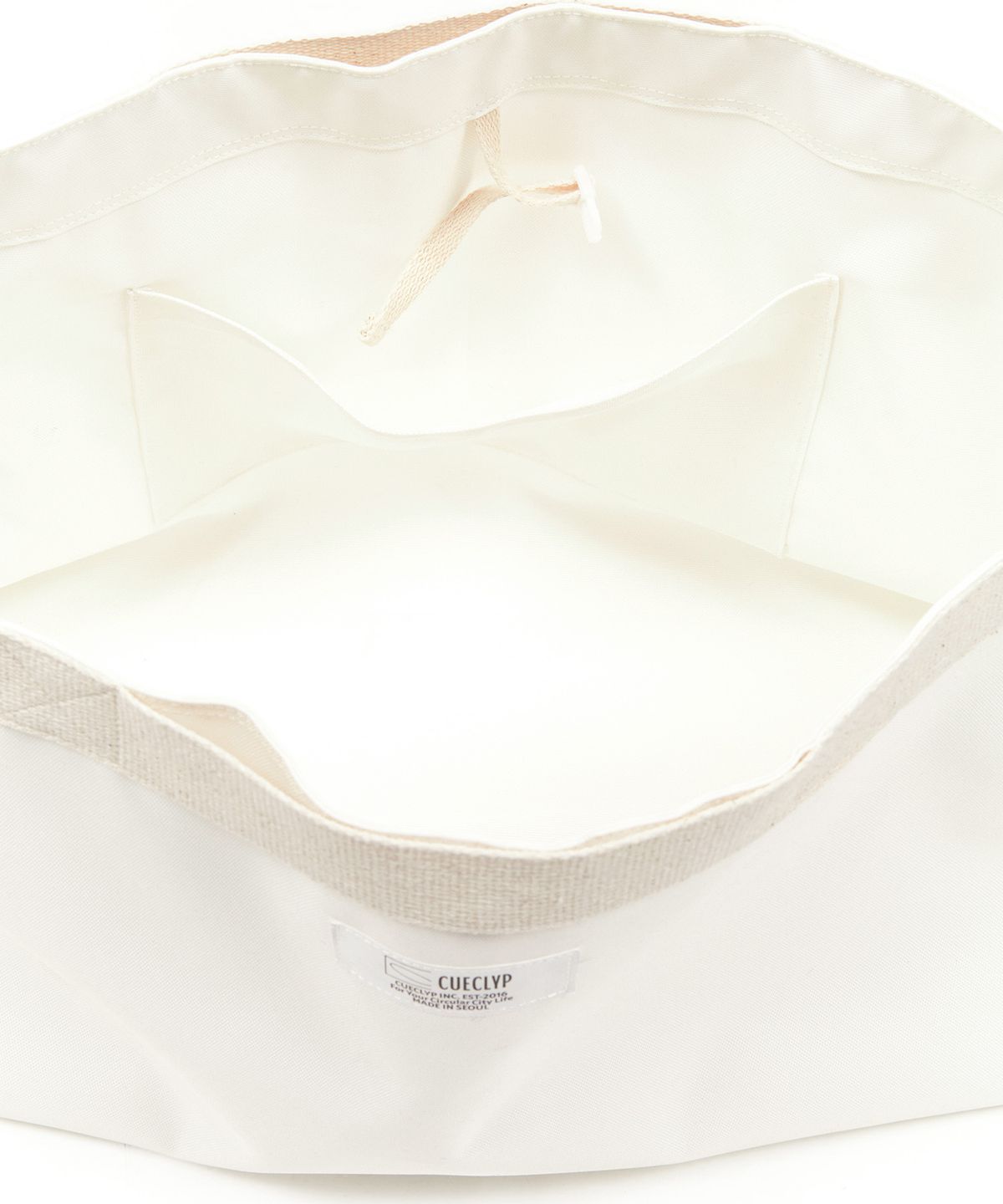 큐클리프(CUECLYP) [Hidden Worker] Basic Cross Bag (White)