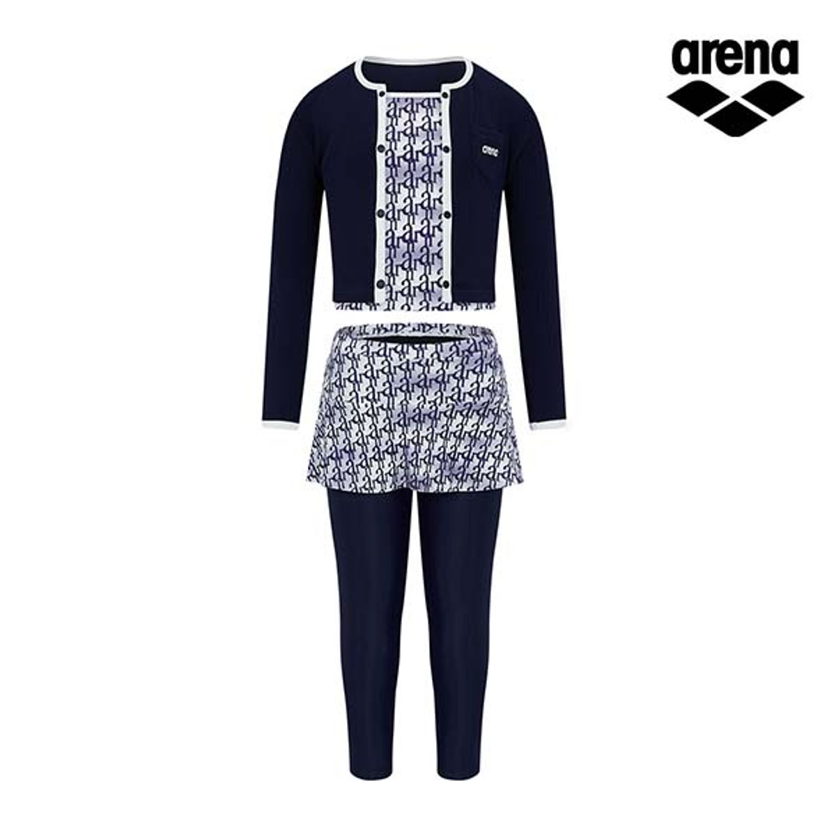 아레나 키즈(ARENA KIDS) 클라인 아동 래쉬가드 3PCS 세트 A5BG1GS04DNV