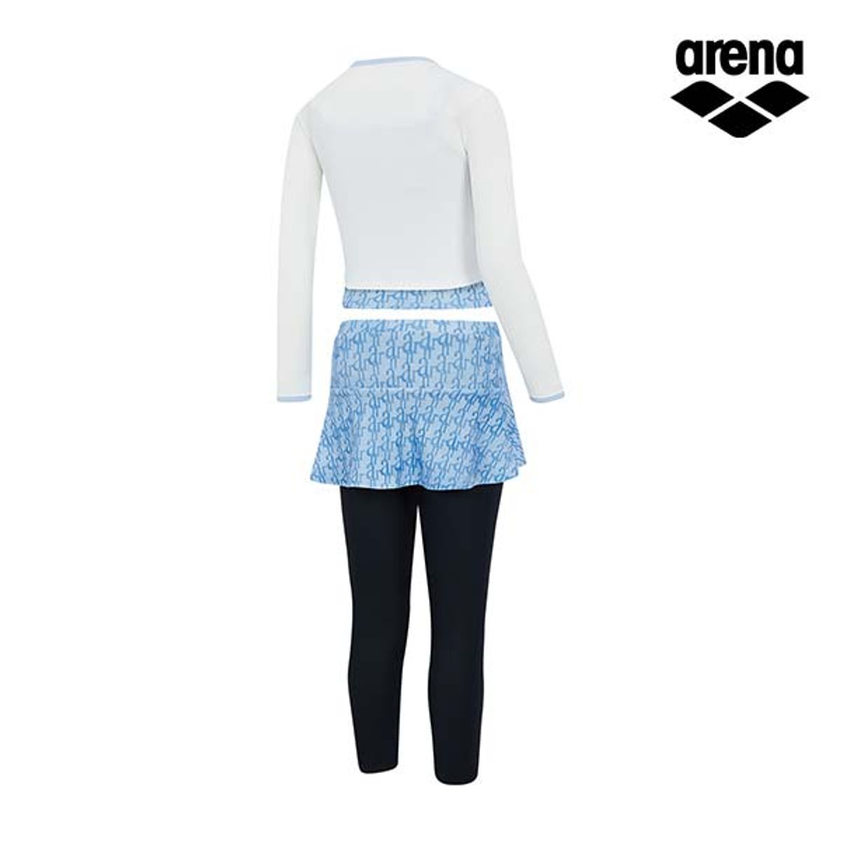 아레나 키즈(ARENA KIDS) 클라인 아동 래쉬가드 3PCS 세트 A5BG1GS04SBL
