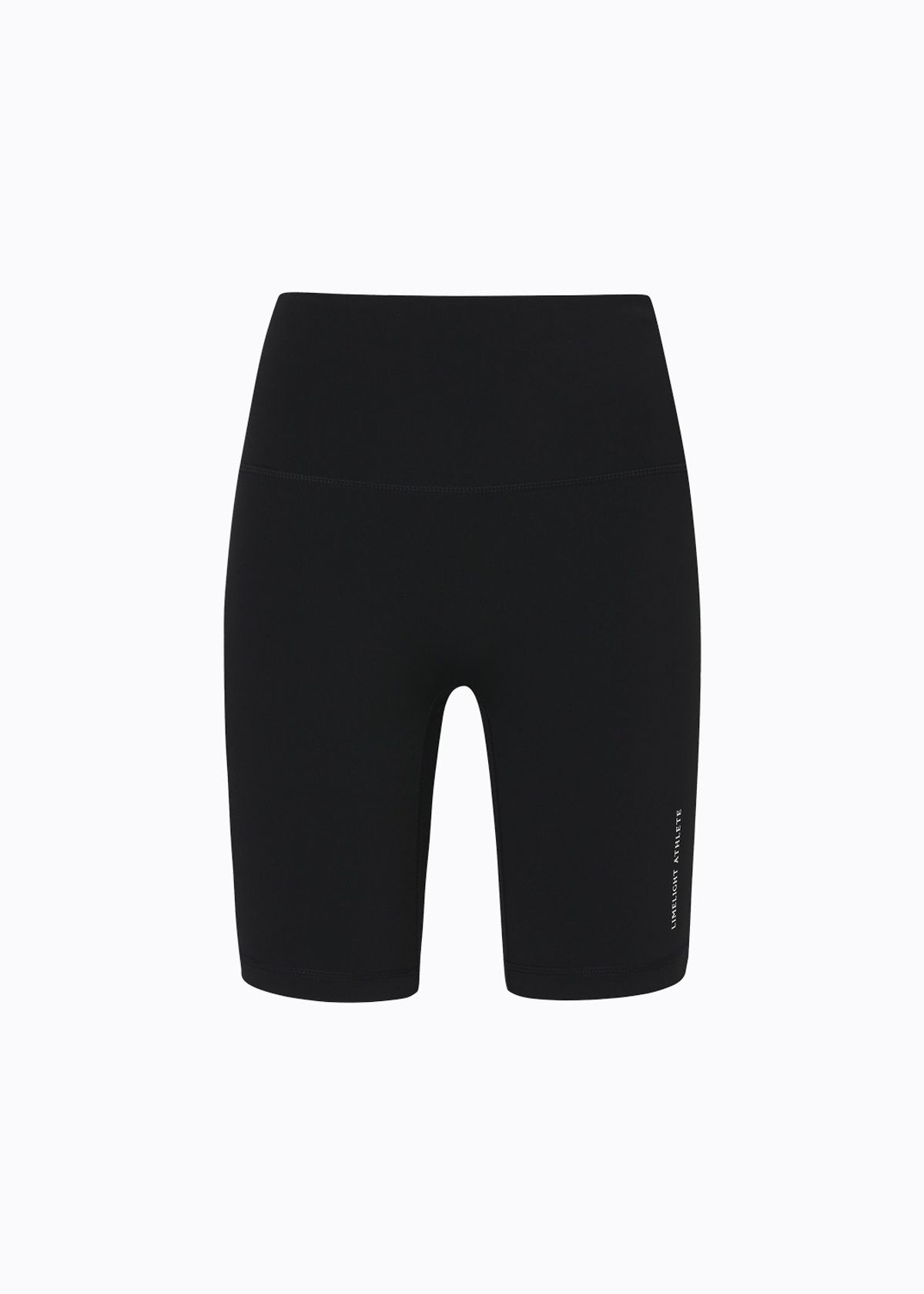 라임라잇 어패럴(LIMELIGHT APPAREL) 애슬릿 로고 레깅스 쇼츠 (블랙/화이트)