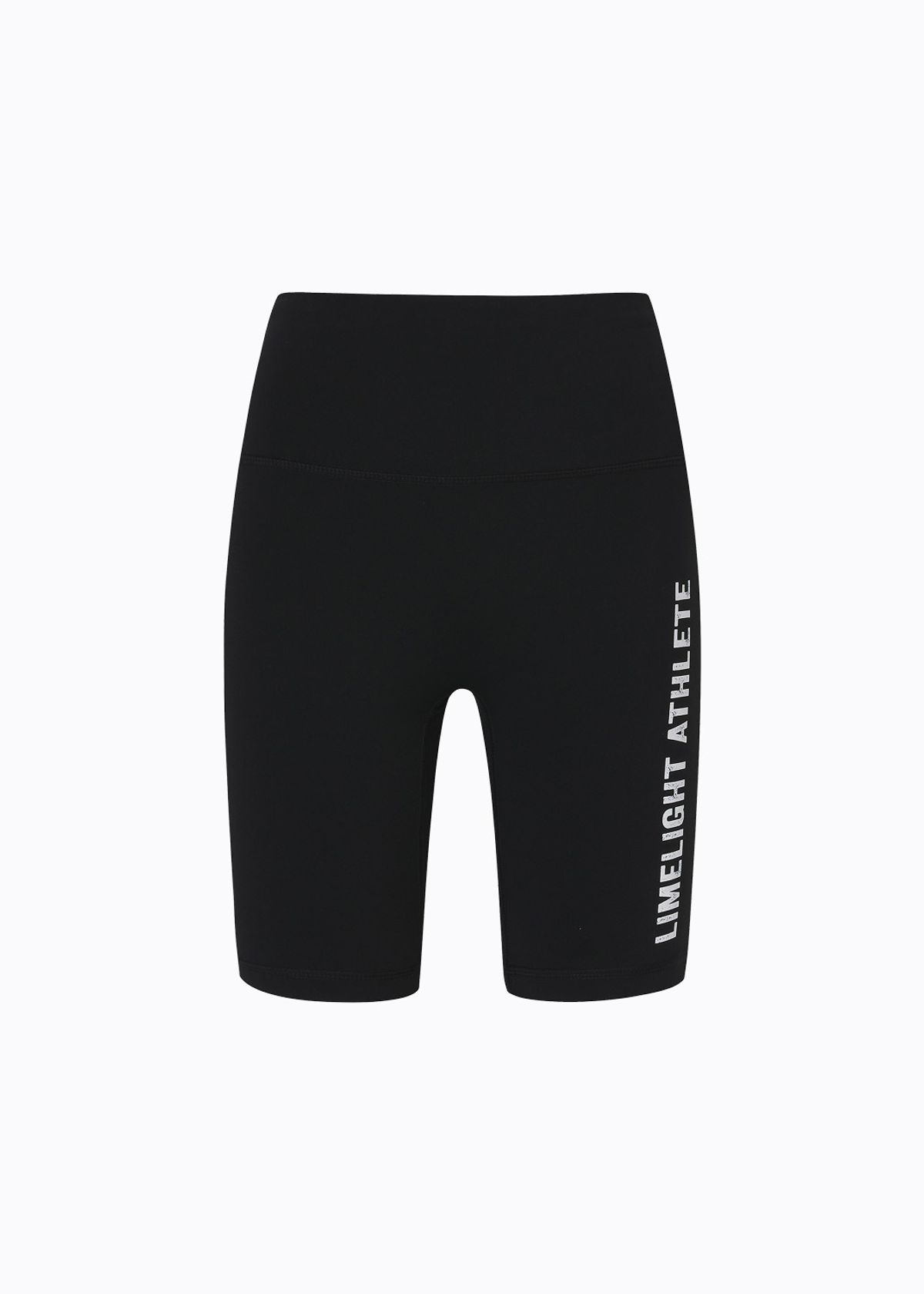 라임라잇 어패럴(LIMELIGHT APPAREL) 라임라잇 빅 로고 레깅스 쇼츠 (블랙/화이트)