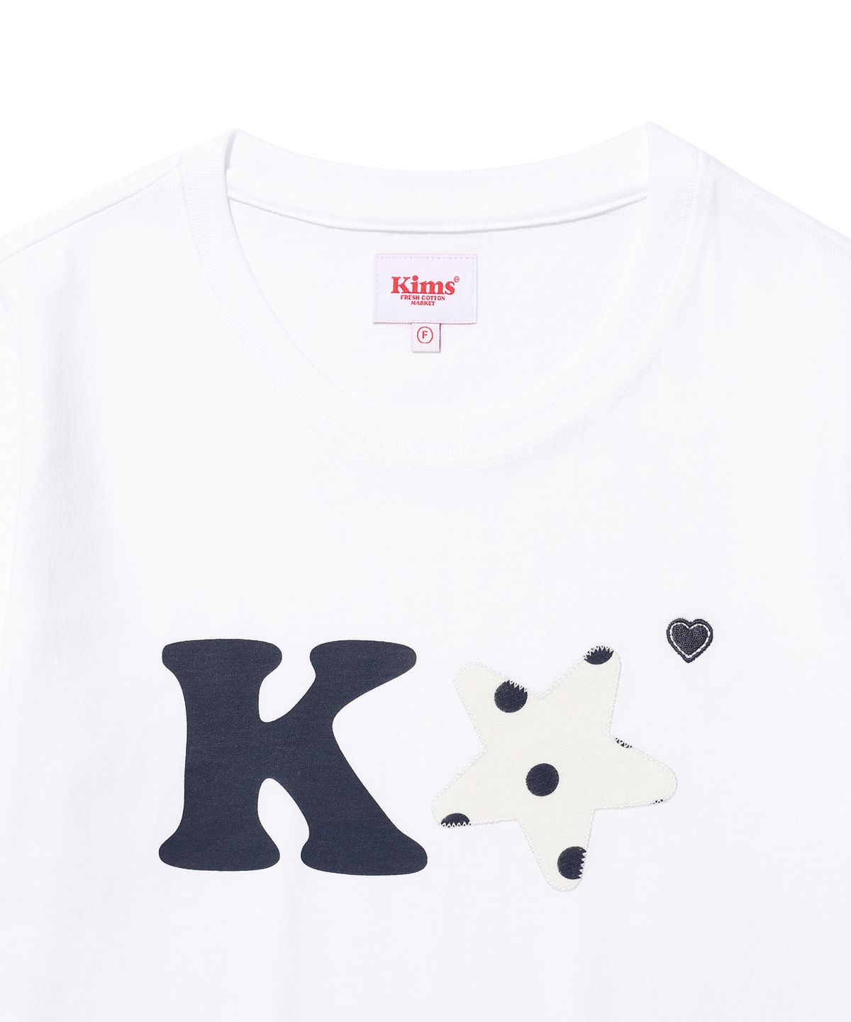 킴스 프레시 코튼 마켓(KIMS FRESH COTTON MARKET) K Alpha Star Logo Tee Navy