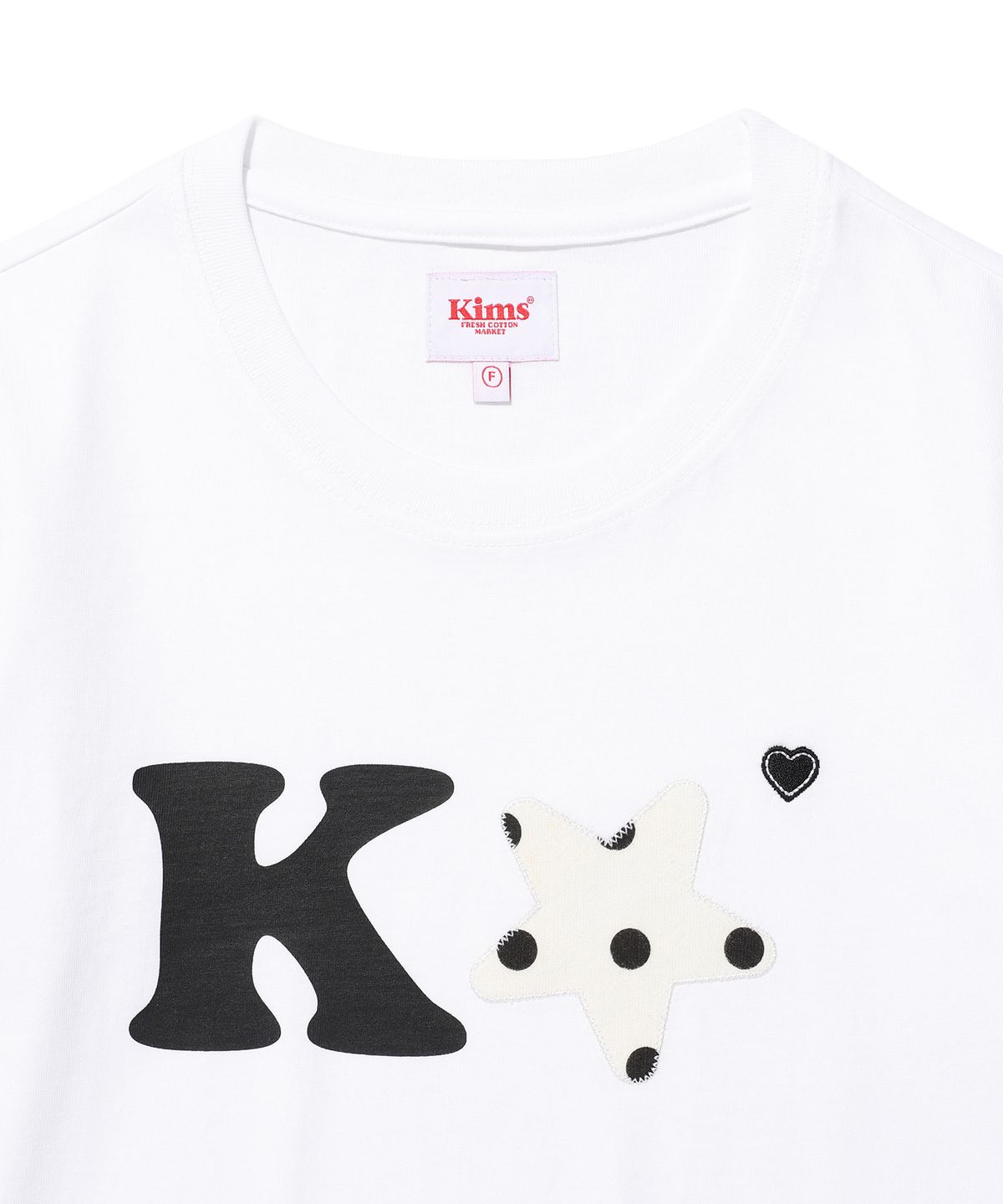 킴스 프레시 코튼 마켓(KIMS FRESH COTTON MARKET) K Alpha Star Logo Tee Black
