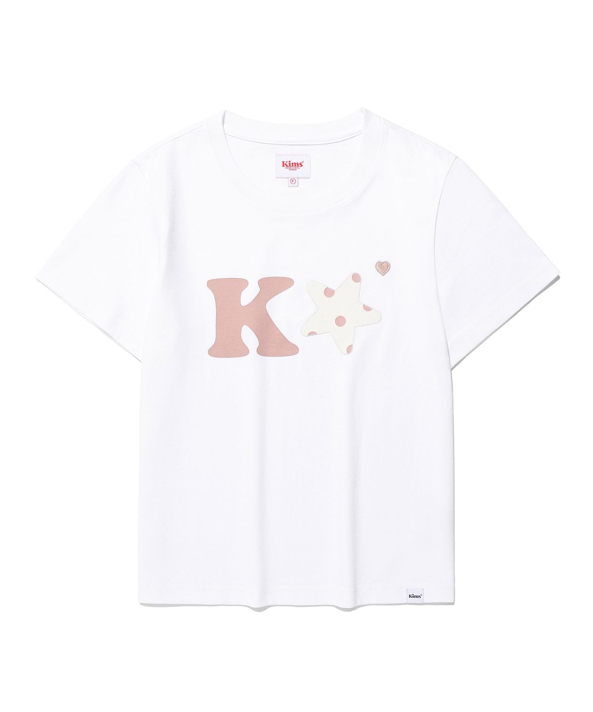 킴스 프레시 코튼 마켓(KIMS FRESH COTTON MARKET) K Alpha Star Logo Tee Pink